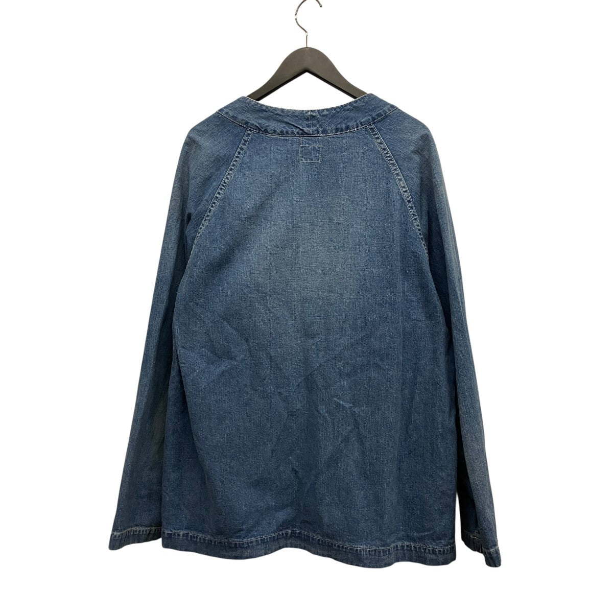 orSlow ノーカラーデニムジャケット 古着・中古-2枚目のアイテム画像