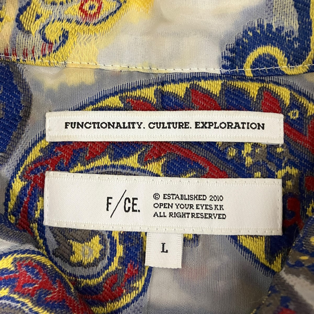 F／CE． 24SSPAISLEY JACQUARD SHEER SHIRT総柄半袖シャツFSU02241U0004 古着・中古-6枚目のアイテム画像