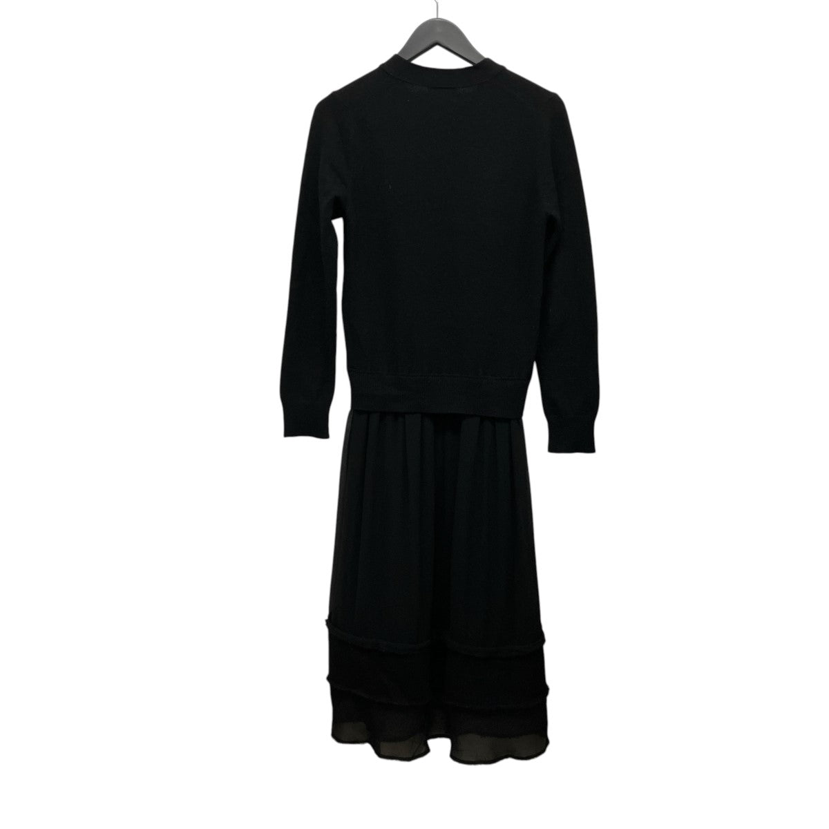 ROBE DE CHAMBRE COMME DES GARCONS 02SSニットカーディガンドッキングワンピースRG-O010 古着・中古-2枚目のアイテム画像