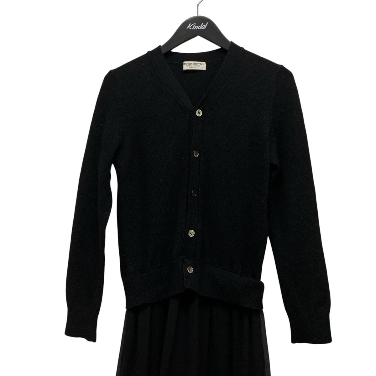 ROBE DE CHAMBRE COMME DES GARCONS 02SSニットカーディガンドッキングワンピースRG-O010 古着・中古-3枚目のアイテム画像