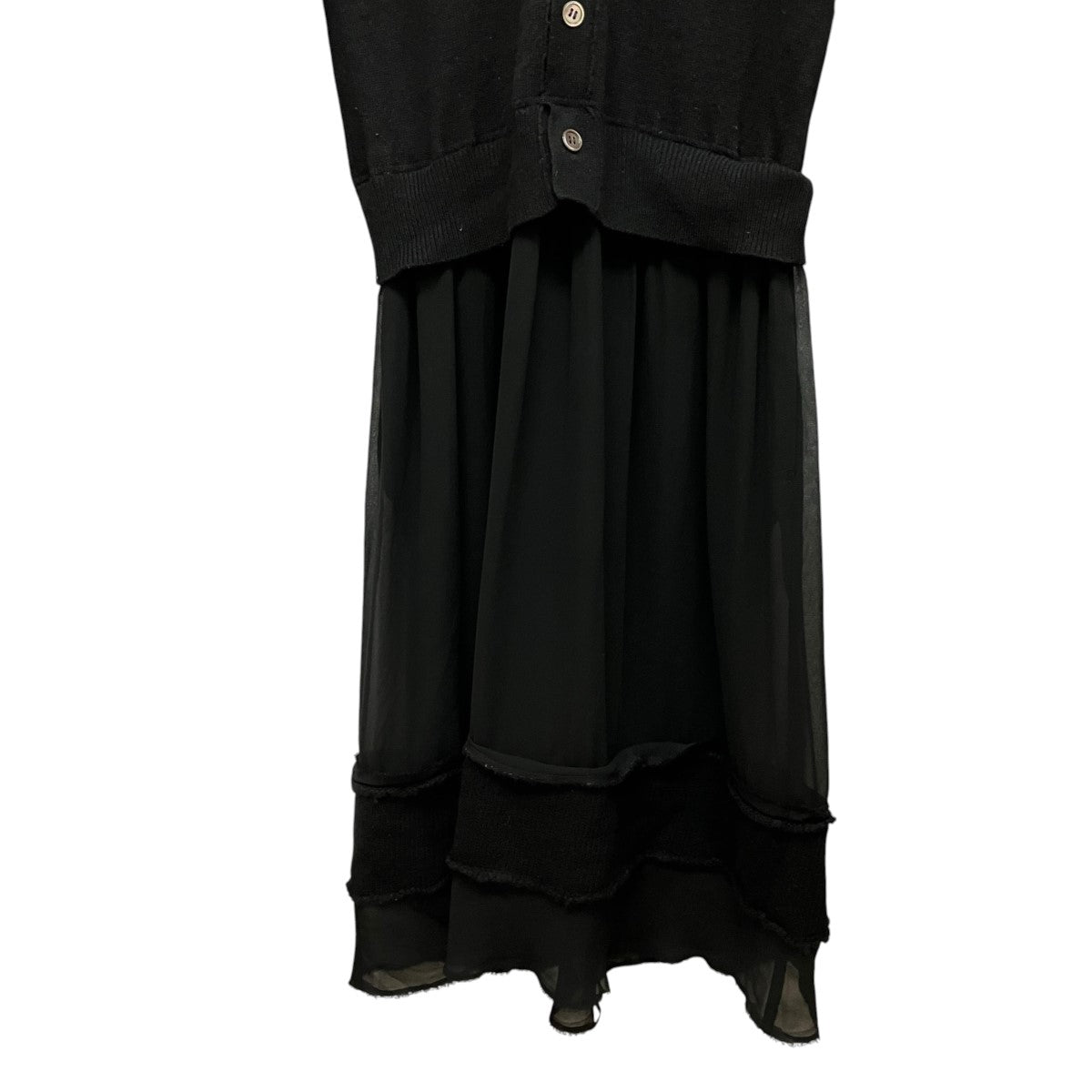 ROBE DE CHAMBRE COMME DES GARCONS 02SSニットカーディガンドッキングワンピースRG-O010 古着・中古-4枚目のアイテム画像