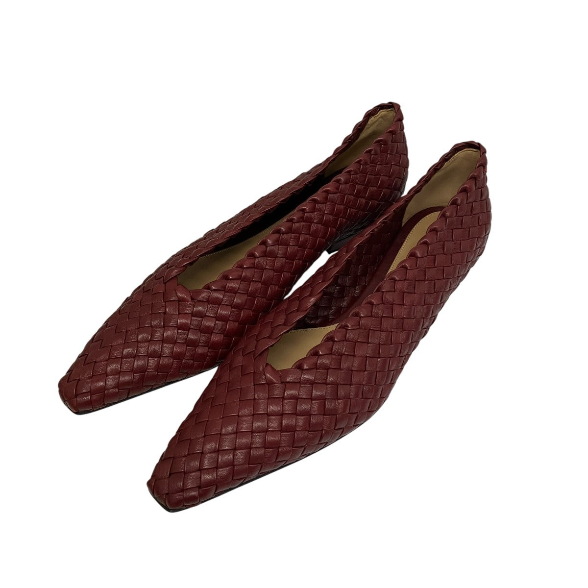 BOTTEGA VENETA イントレチャートパンプス 古着・中古-1枚目のアイテム画像