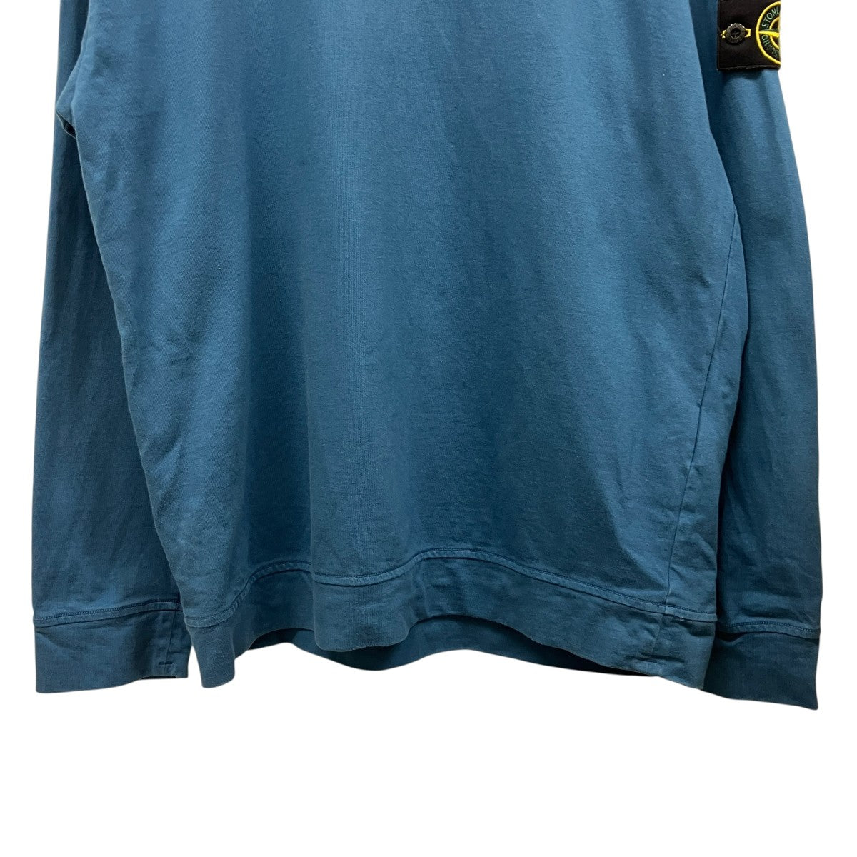 STONE ISLAND HEAVY COTTON JERSEY GARMENT DYEDパッチ付きロングスリーブスウェット811563750 古着・中古-4枚目のアイテム画像