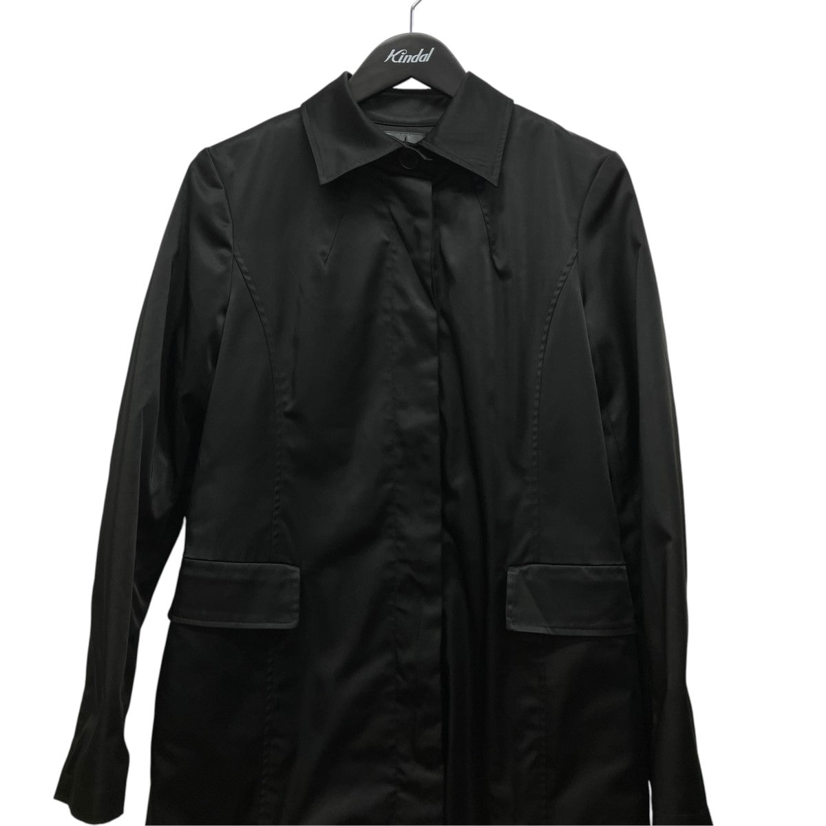 Calvin Klein ベルテッドナイロンステンカラーコート438502 古着・中古-3枚目のアイテム画像