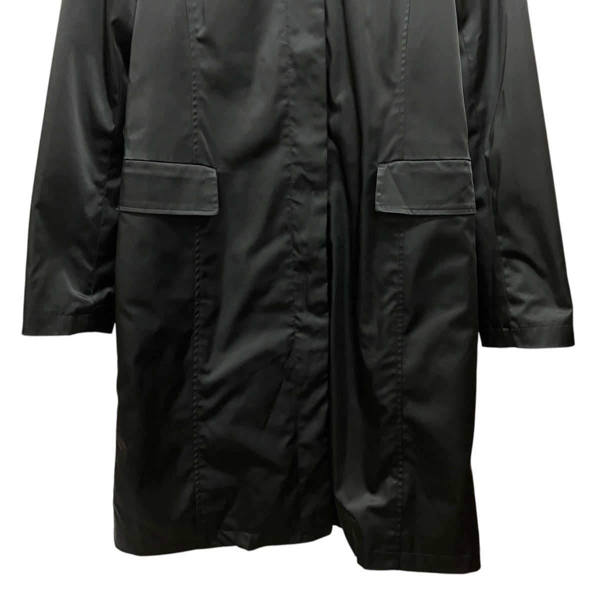 Calvin Klein ベルテッドナイロンステンカラーコート438502 古着・中古-4枚目のアイテム画像