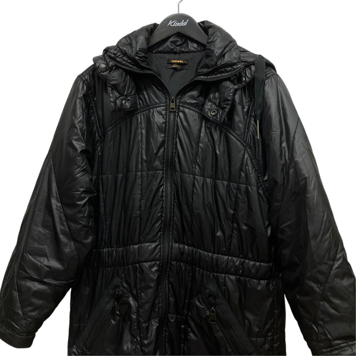 DIESEL フーデットナイロンジャケット 古着・中古-3枚目のアイテム画像