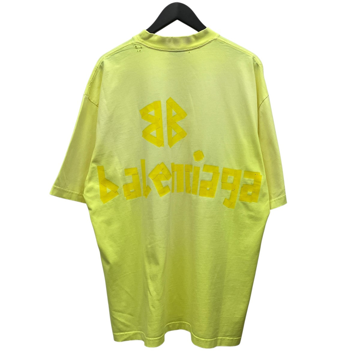 BALENCIAGA テープロゴプリントTシャツ739784 Tape Type-Tshirt 古着・中古-2枚目のアイテム画像