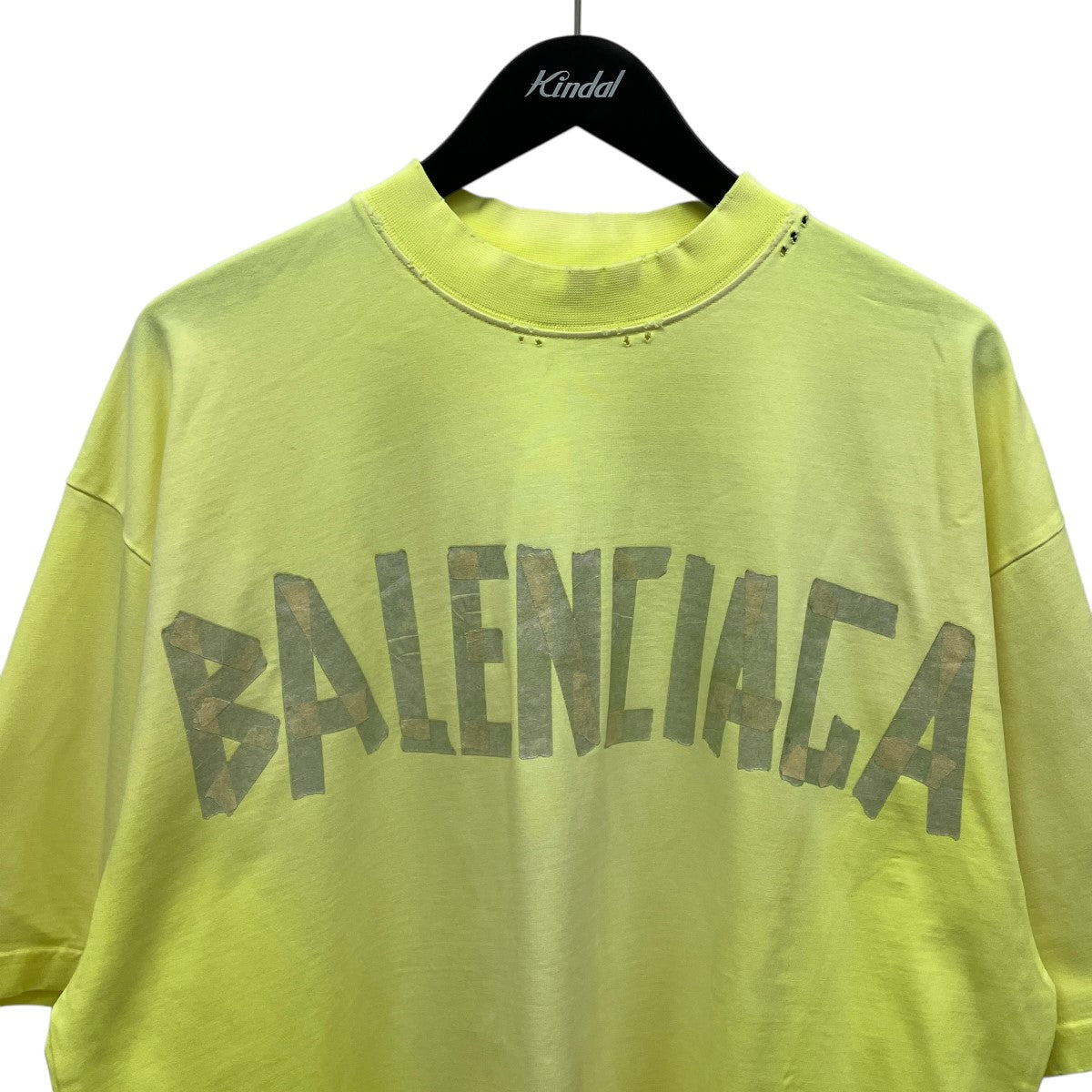 BALENCIAGA テープロゴプリントTシャツ739784 Tape Type-Tshirt 古着・中古-3枚目のアイテム画像