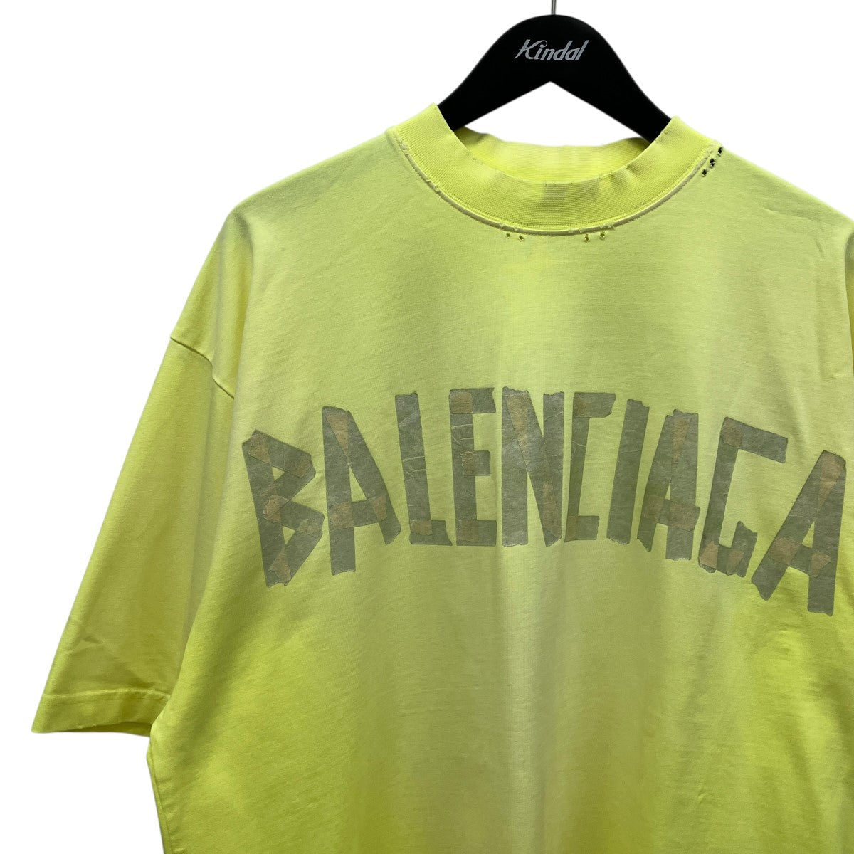 BALENCIAGA テープロゴプリントTシャツ739784 Tape Type-Tshirt 古着・中古-5枚目のアイテム画像