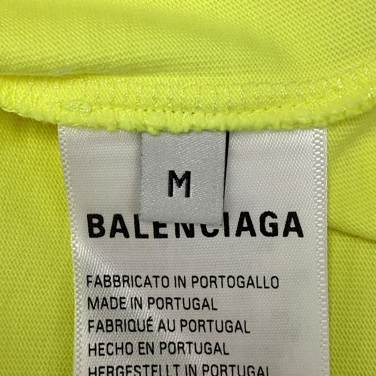 BALENCIAGA テープロゴプリントTシャツ739784 Tape Type-Tshirt 古着・中古-6枚目のアイテム画像