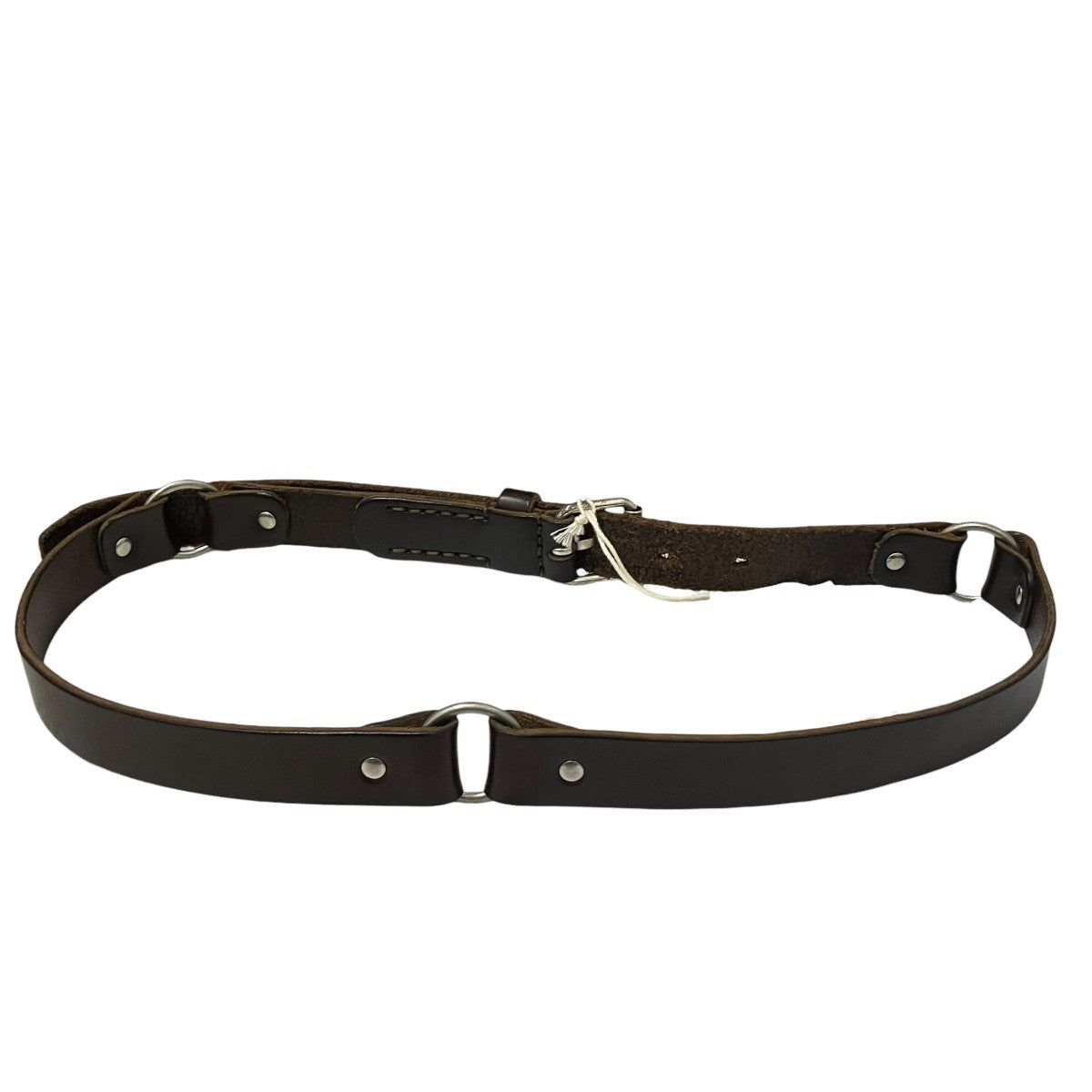 OUR LEGACY(アワーレガシー) 2．5CM RING BELTレザーベルト ブラウン