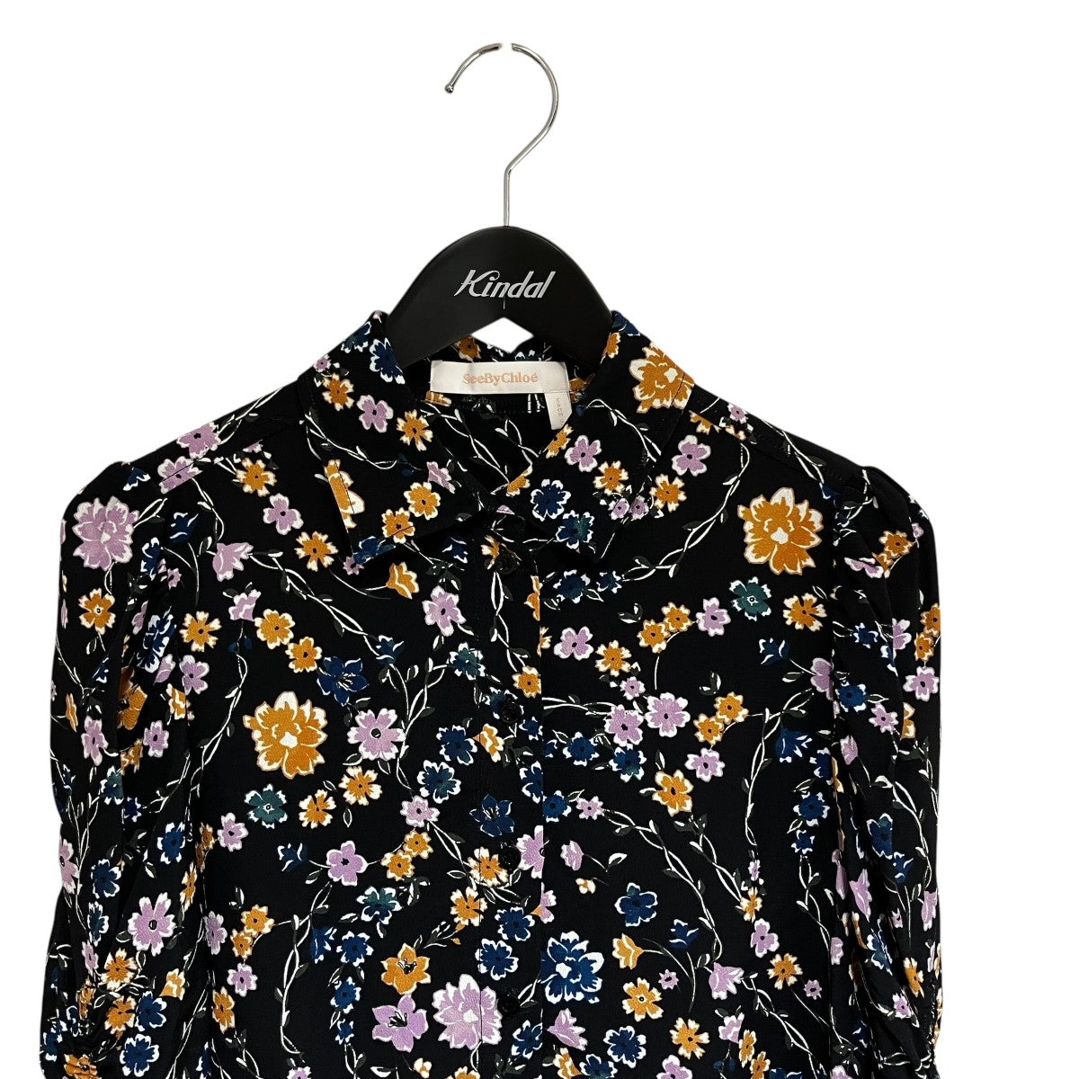 SEE BY CHLOE 総柄長袖シャツブラウスS18AHT28029 古着・中古-3枚目のアイテム画像