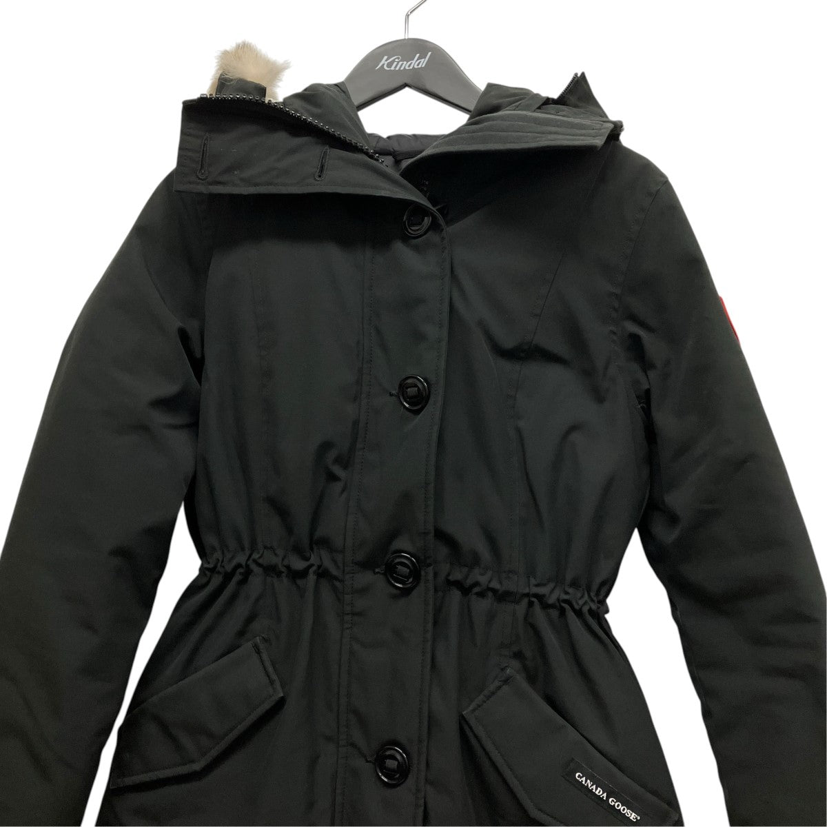 CANADA GOOSE ファーフーデッドダウンジャケット2580LA ROSSCLAIR PARKA FF 古着・中古-3枚目のアイテム画像