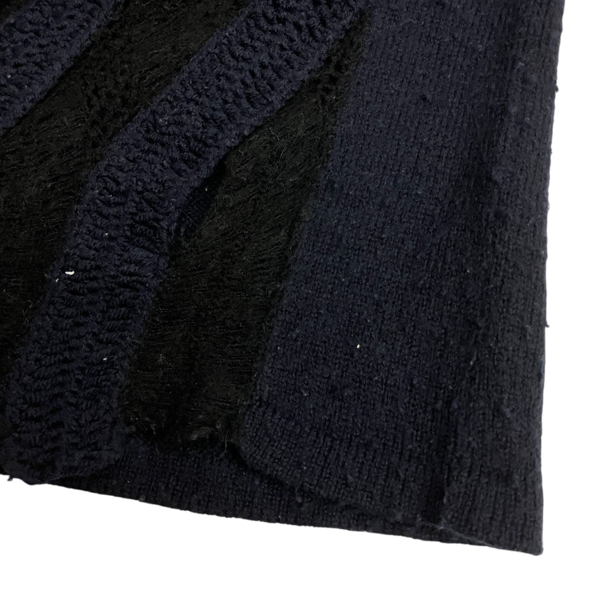 PEIEN ウールモヘア鉤針Knit Topsスリットメッシュニット 古着・中古-7枚目のアイテム画像