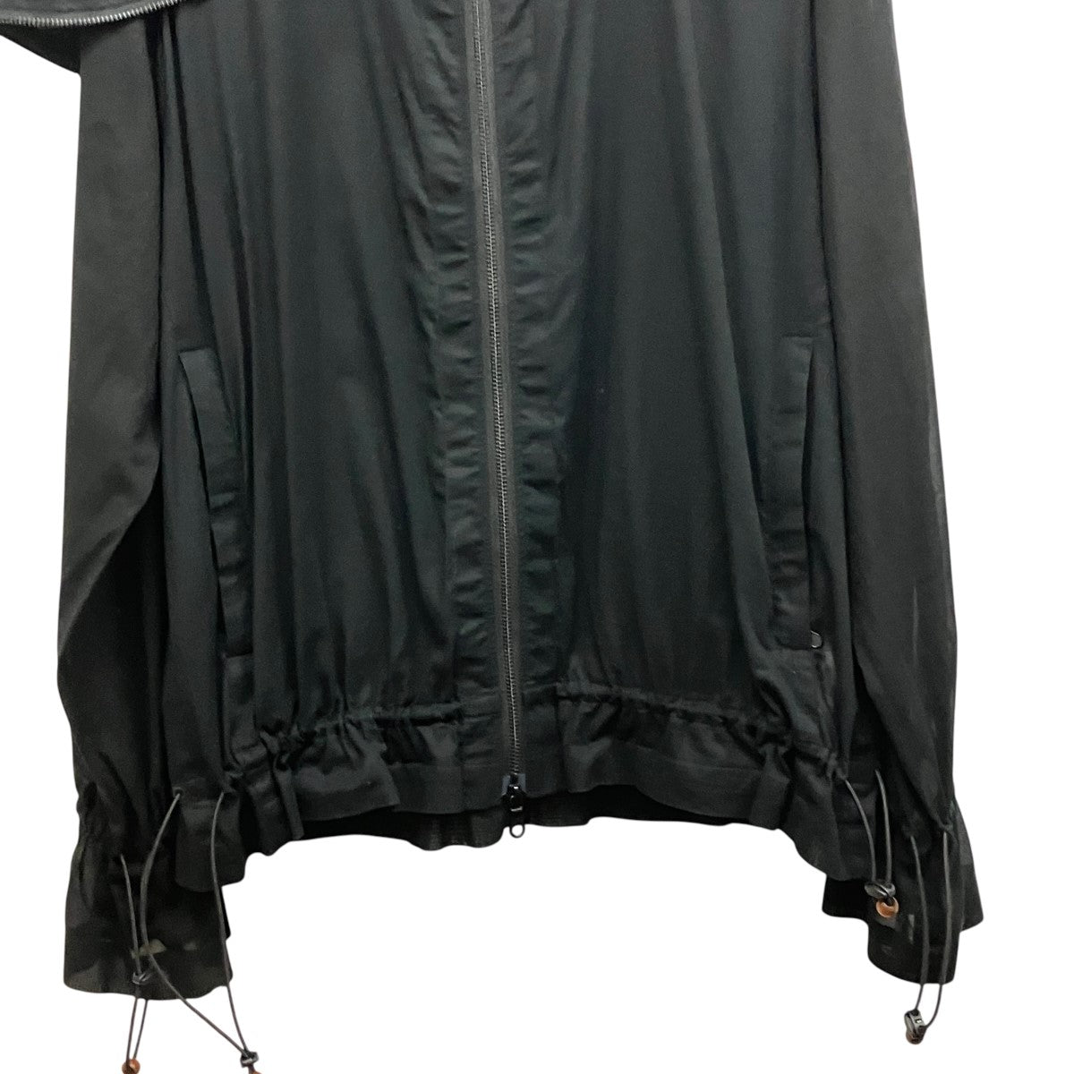 TRTRBZ HOODIEシースルーフーデッドジップアップパーカーJI-25SS-HD01