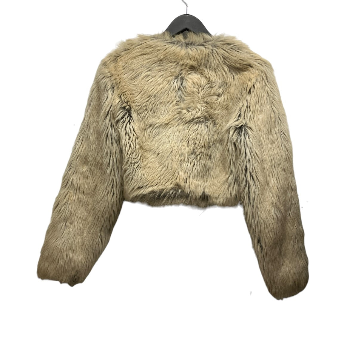 HELMUT LANG ノーカラージップアップフェイクファージャケット9A110Z 古着・中古-2枚目のアイテム画像