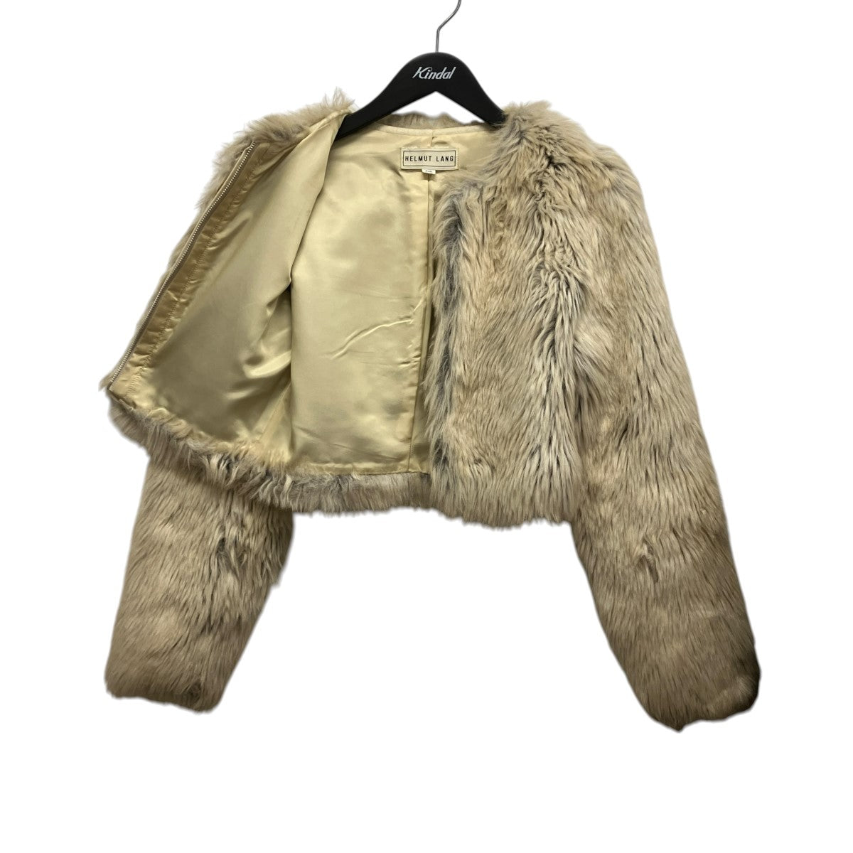 HELMUT LANG ノーカラージップアップフェイクファージャケット9A110Z 古着・中古-6枚目のアイテム画像