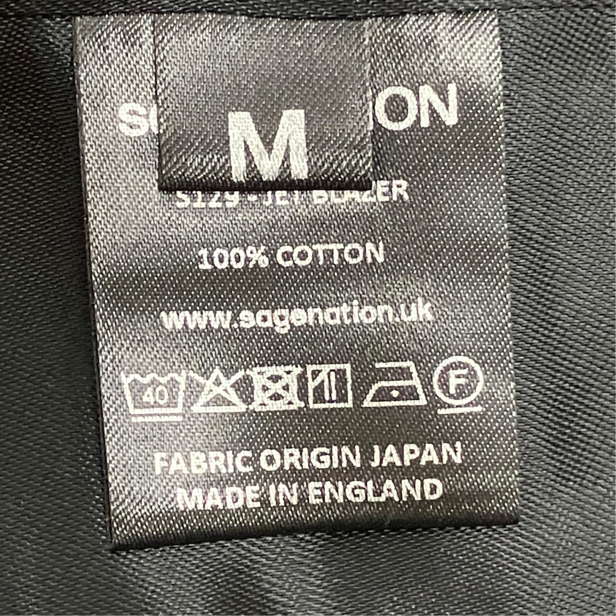 SAGE NATION JET BLAZERシリコン加工コットンツイルブレザー 古着・中古-7枚目のアイテム画像