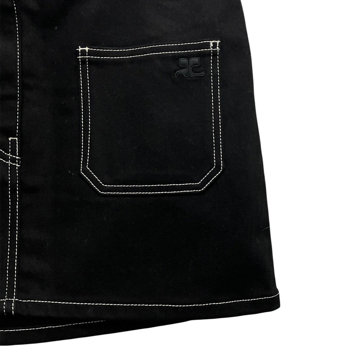 2-POKET-DENIMステッチデザインデニムミニスカート324DJU191DE0020
