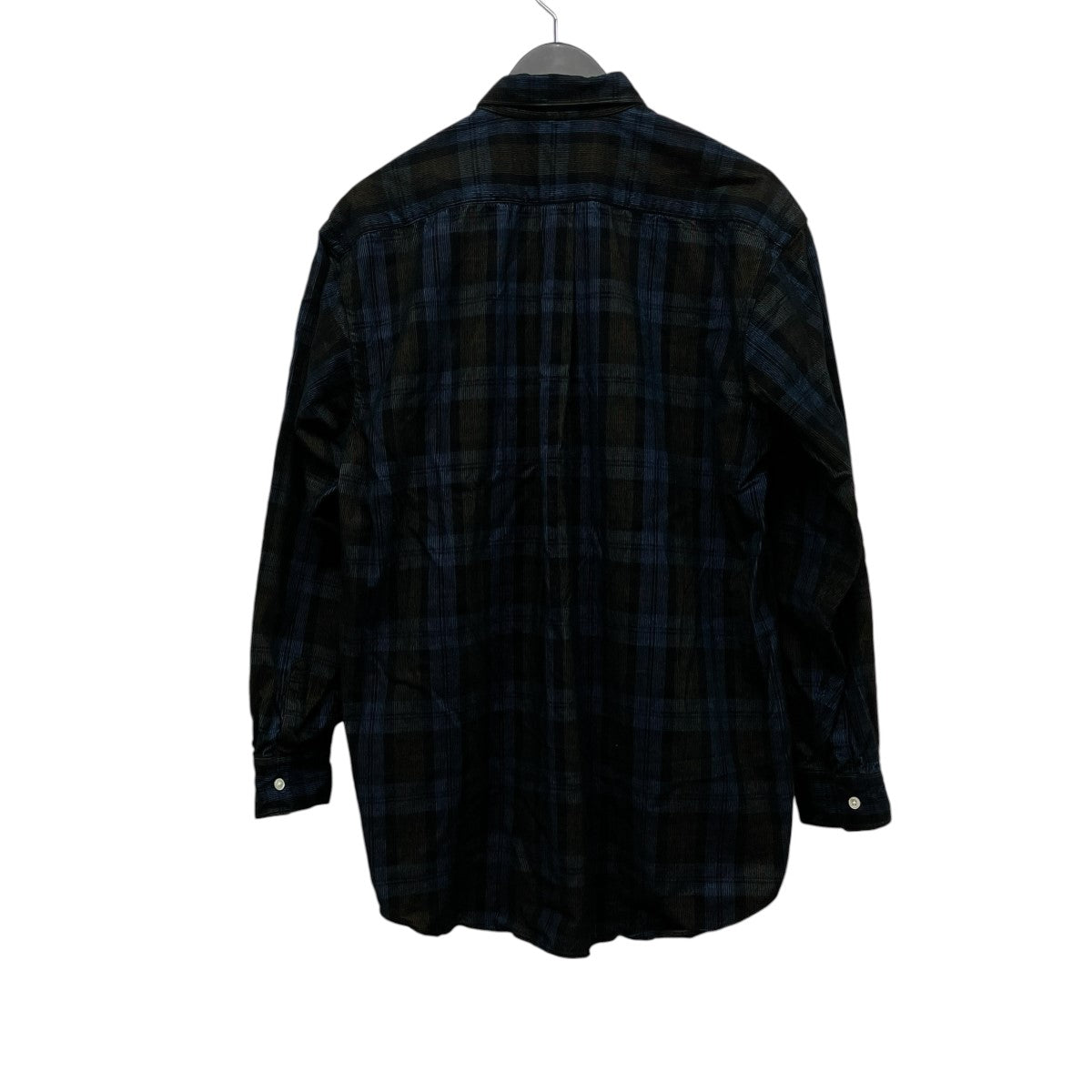 INTERIM コーデュロイチェック長袖シャツ 古着・中古-2枚目のアイテム画像