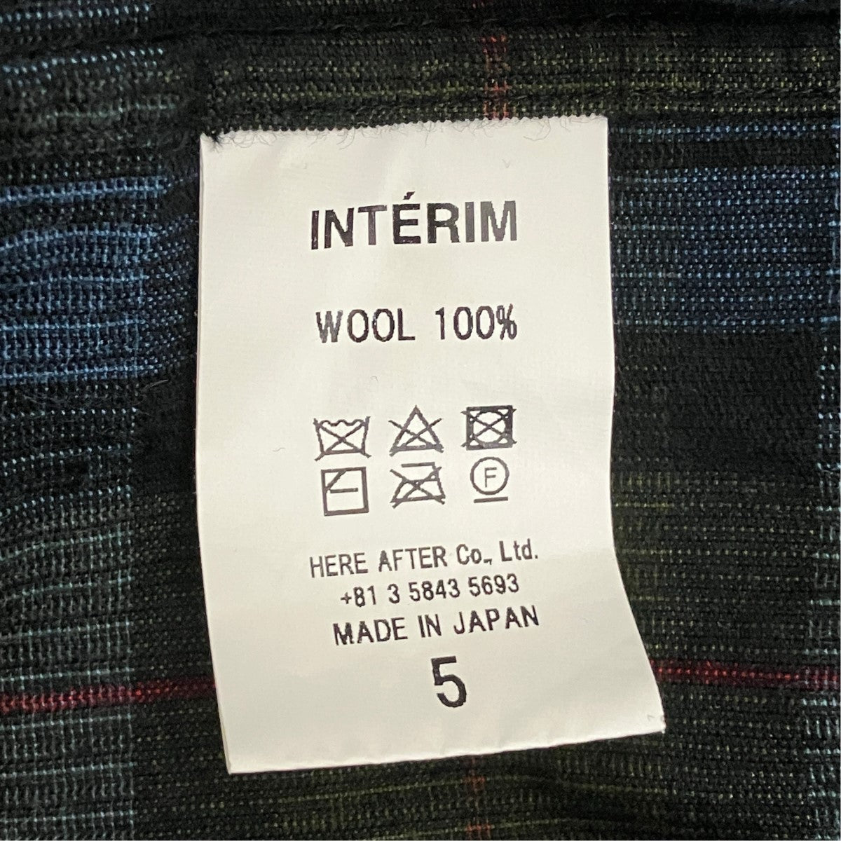 INTERIM コーデュロイチェック長袖シャツ 古着・中古-6枚目のアイテム画像