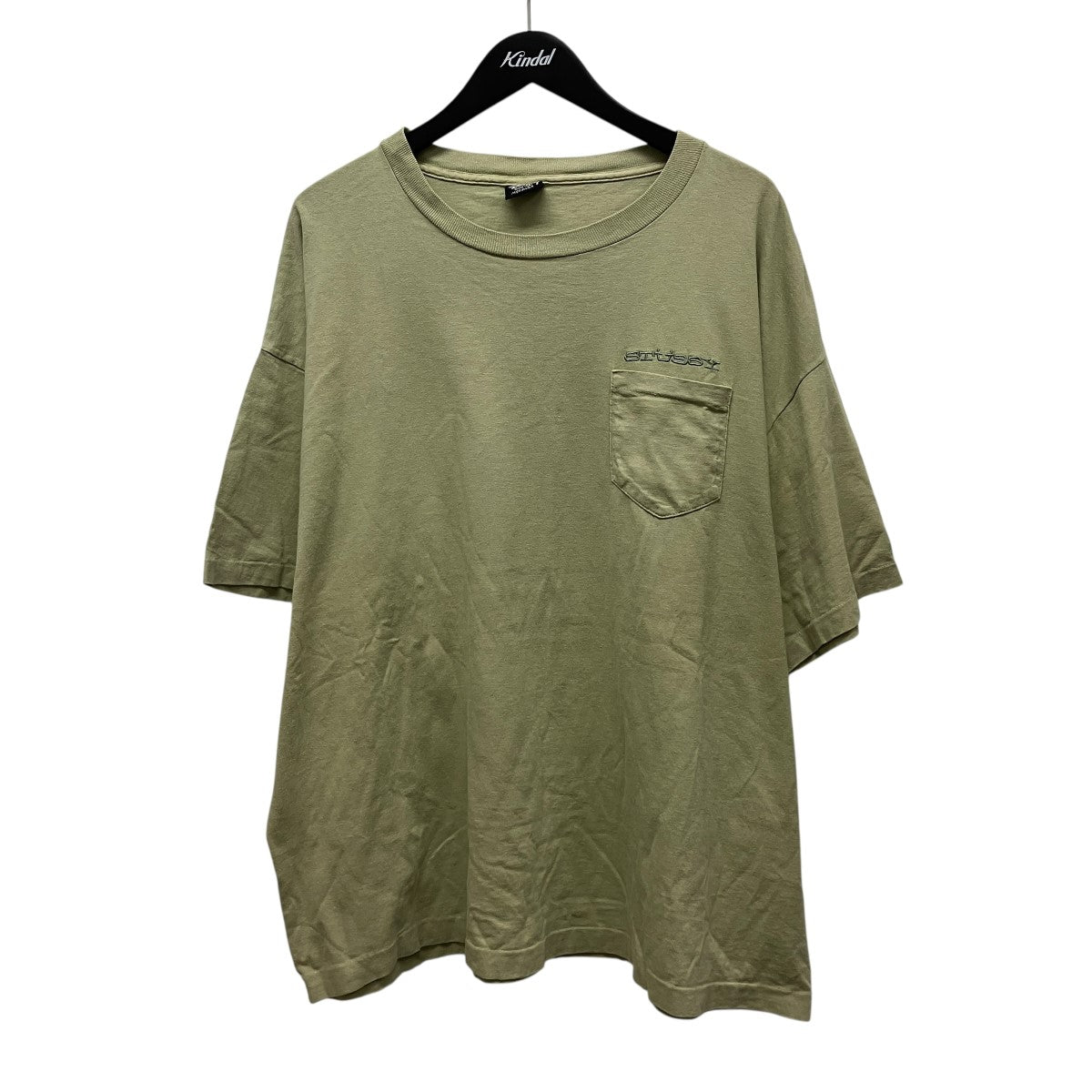 80s 黒タグロゴ刺しゅうポケットTシャツ