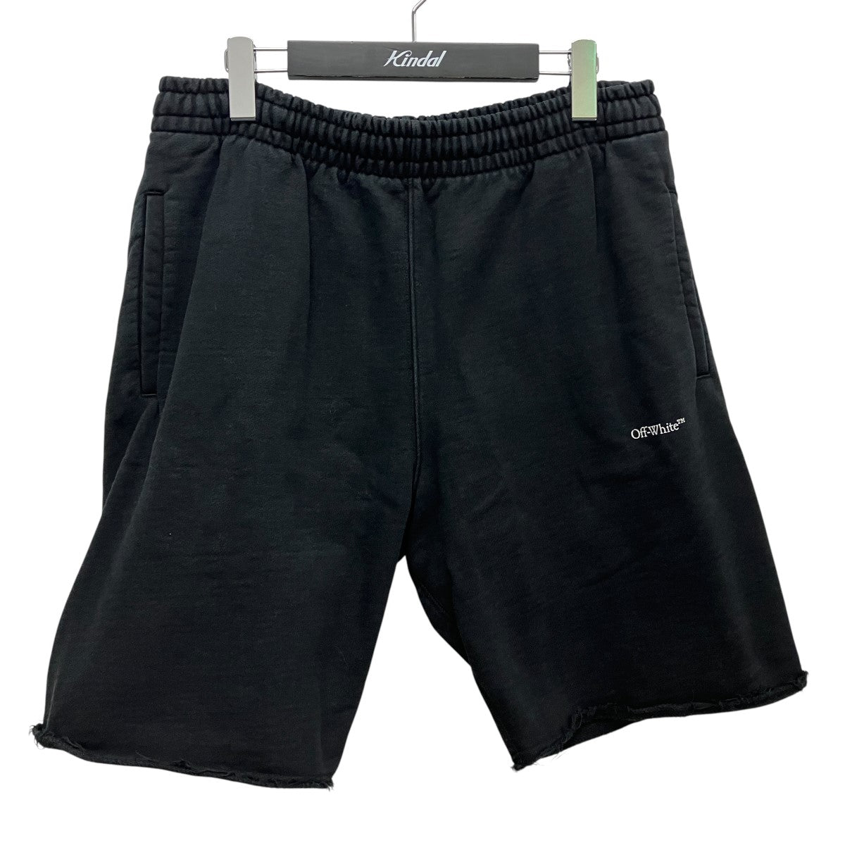 OFFWHITE ロゴスウェットハーフパンツOMCI006F21FLE006 古着・中古-1枚目のアイテム画像