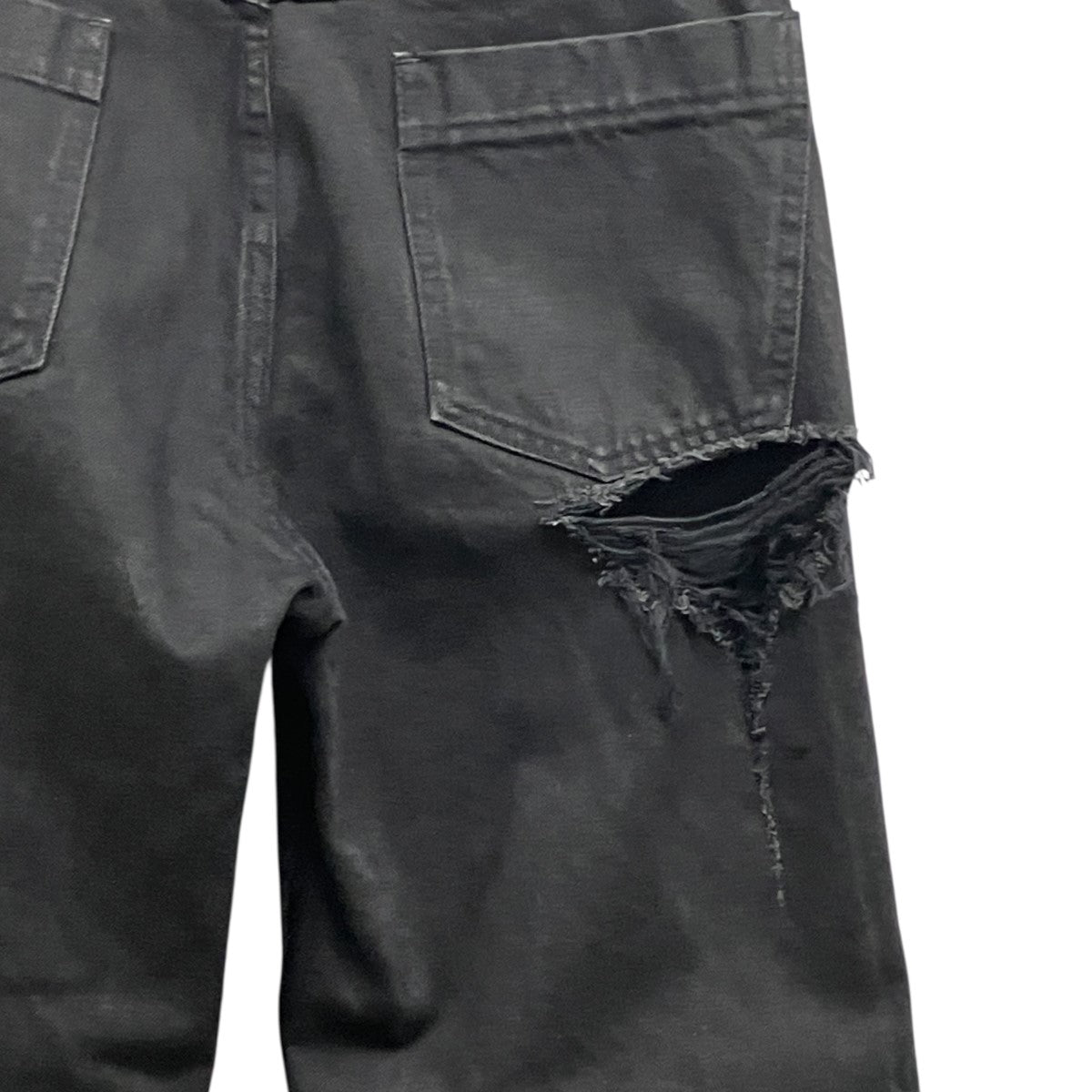 24AWRIPPED JEANSダメージ加工デニムパンツKS2402068