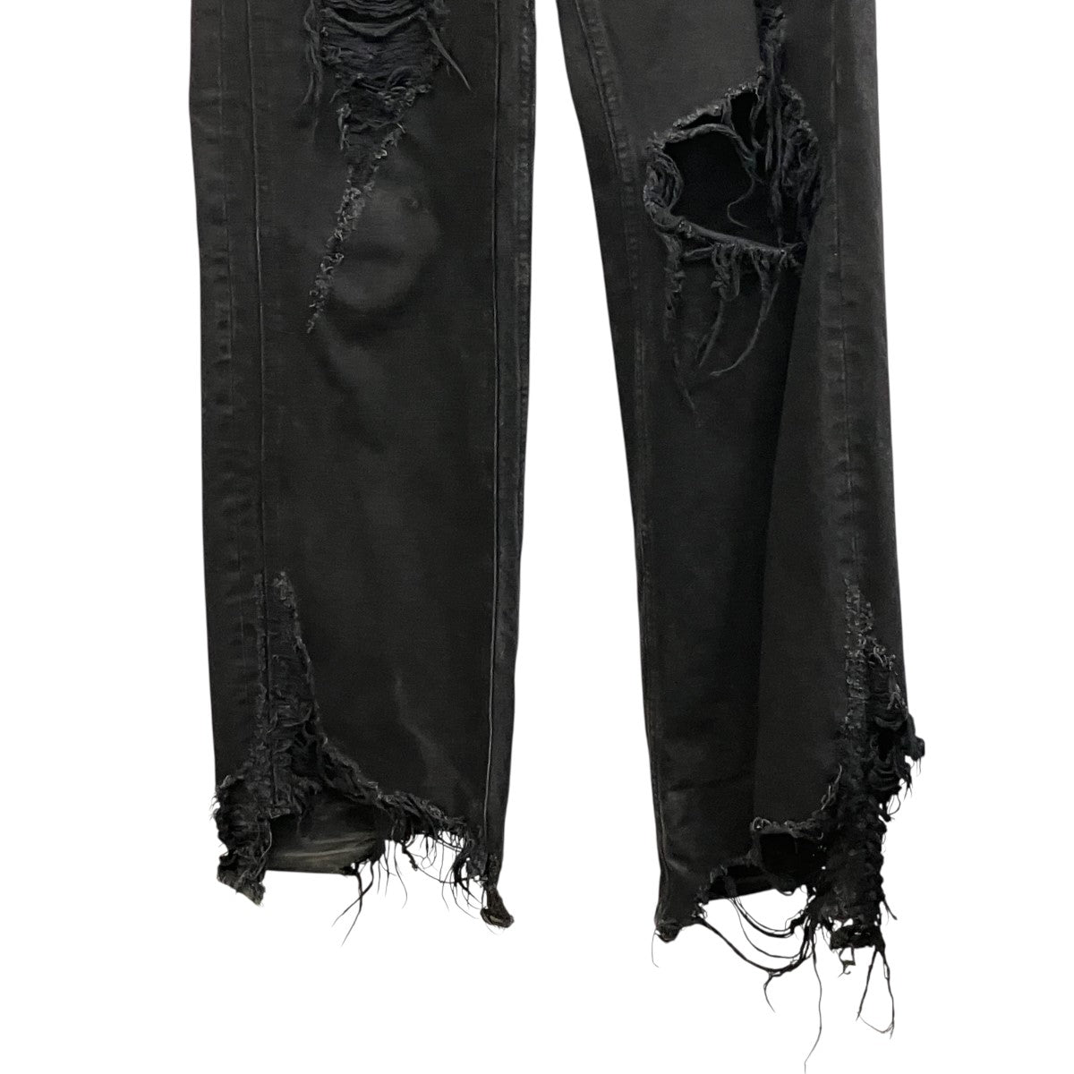 24AWRIPPED JEANSダメージ加工デニムパンツKS2402068