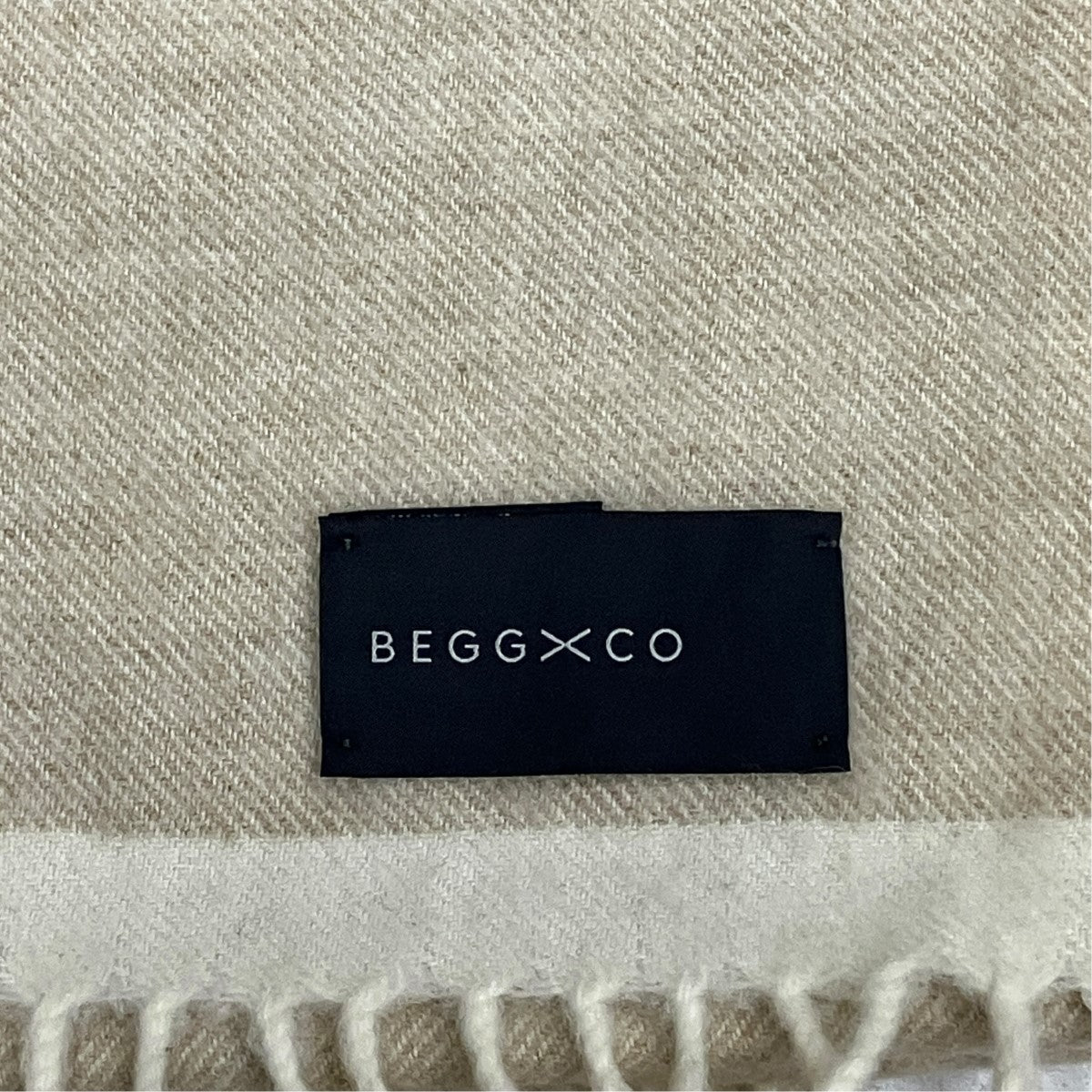 Begg ＆ Co ウール×カシミヤマフラー 古着・中古-5枚目のアイテム画像
