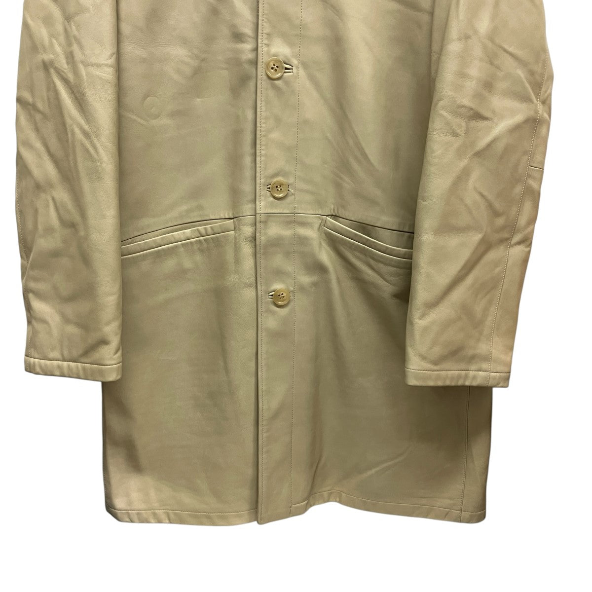 GIORGIO ARMANI オールレザーコート 古着・中古-4枚目のアイテム画像