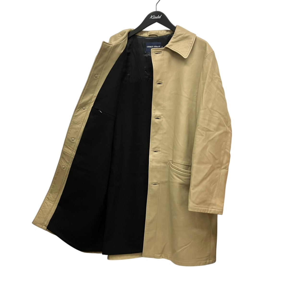 GIORGIO ARMANI オールレザーコート 古着・中古-5枚目のアイテム画像