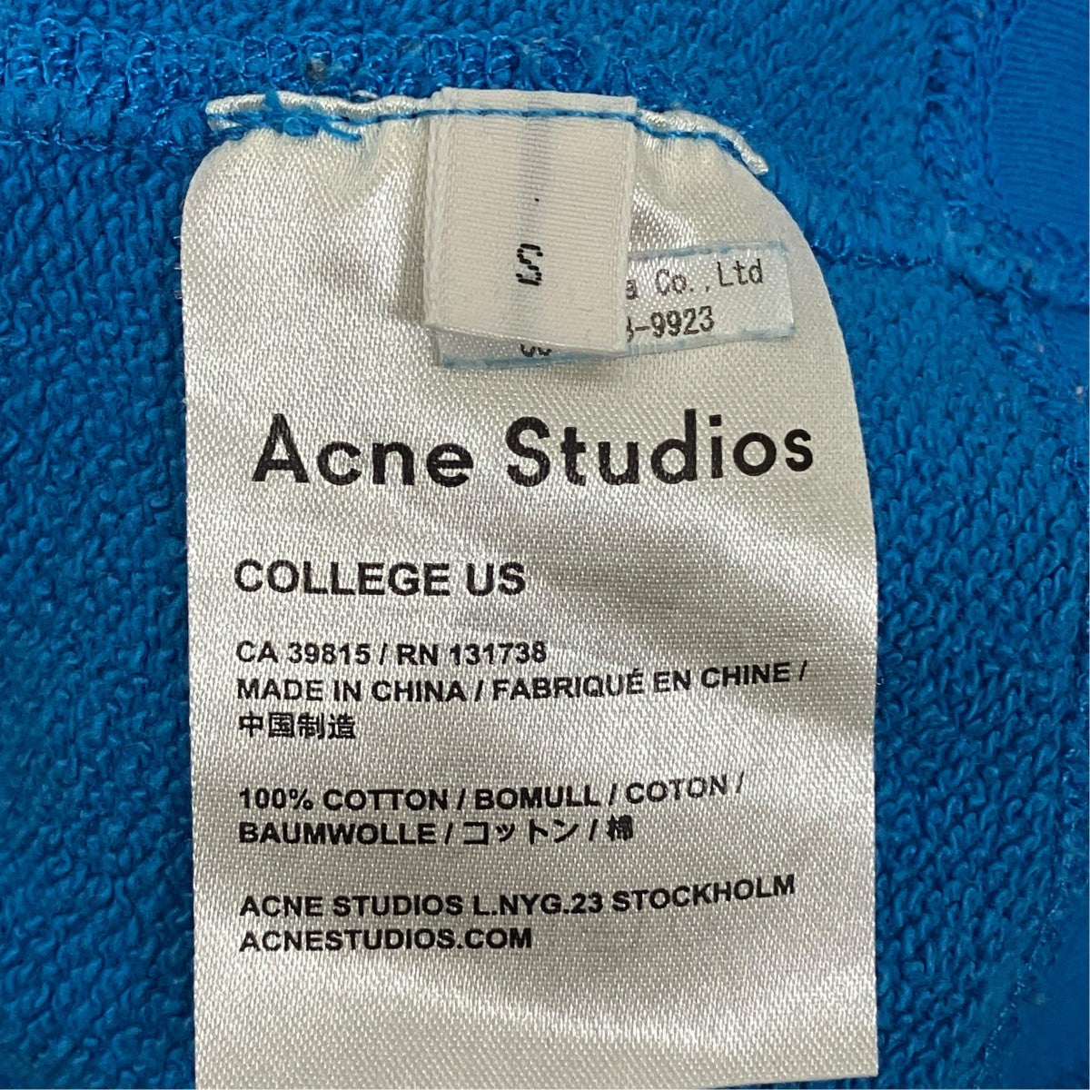 ACNE STUDIOS クルーネックスウェットCA39815 EN131738 古着・中古-6枚目のアイテム画像