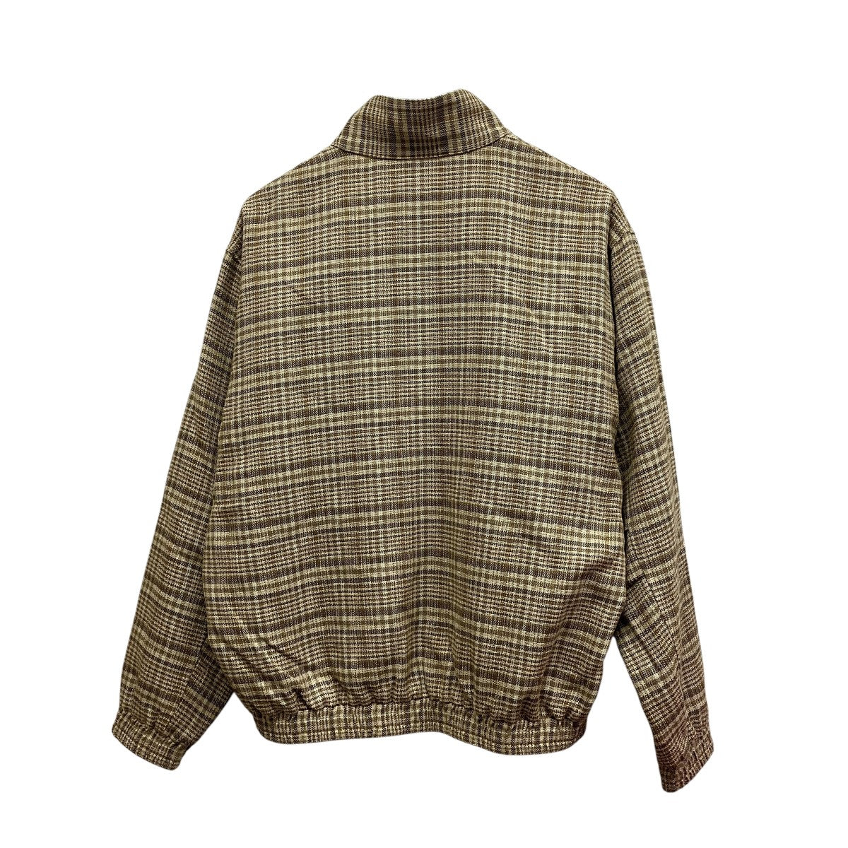 26SSSILK LINEN CHECK BZチェックブルゾンA26SB03SN