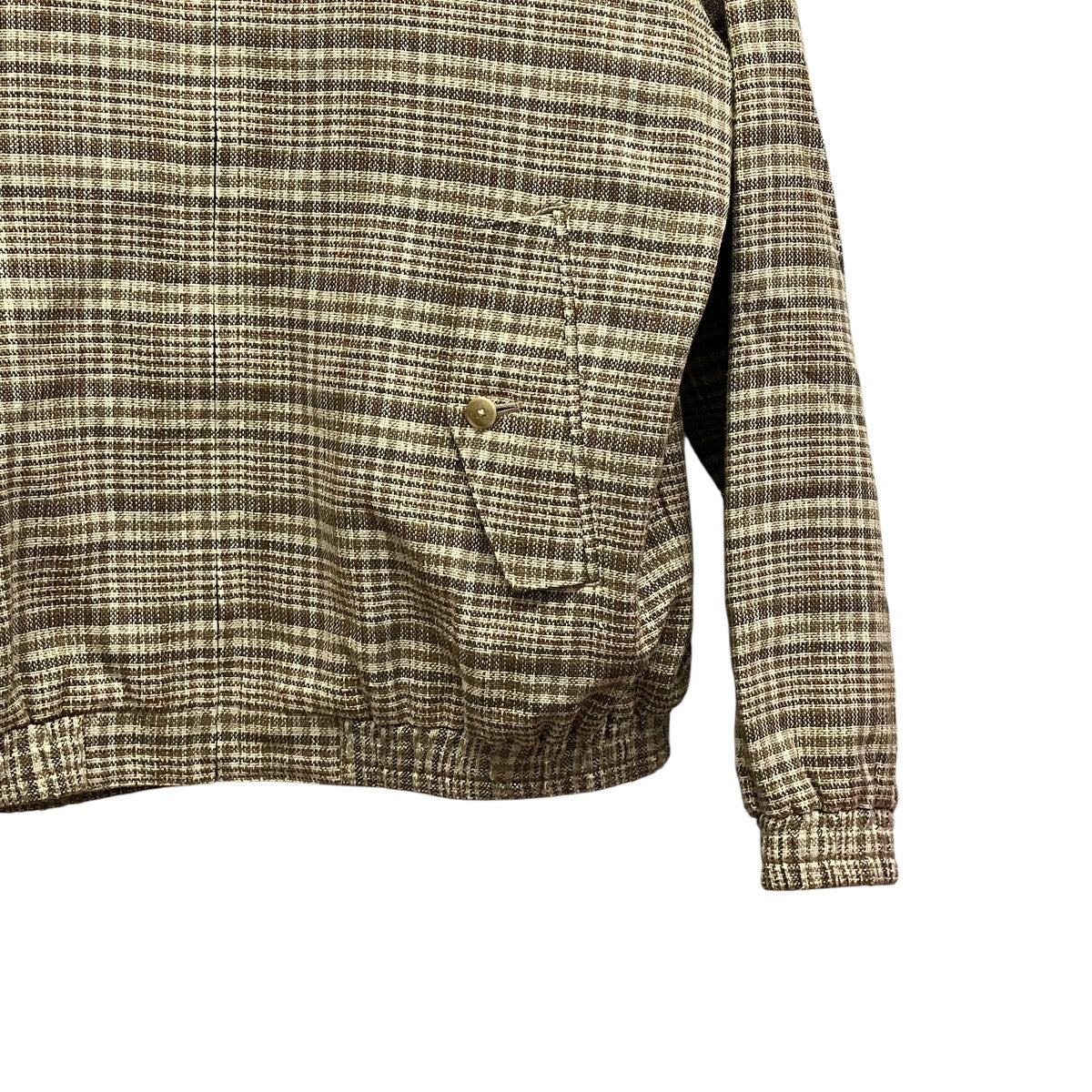 26SSSILK LINEN CHECK BZチェックブルゾンA26SB03SN