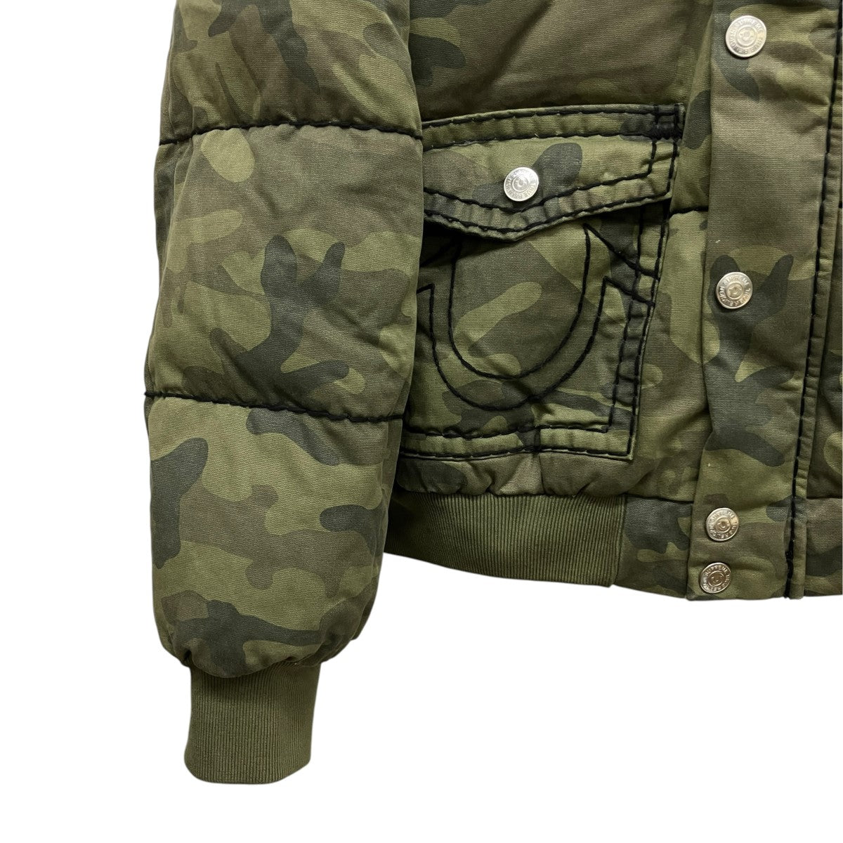 Supreme×TRUE RELIGION 25AWPuffer Jacketカモ柄ファーフーデットジップアップジャケット 古着・中古-6枚目のアイテム画像