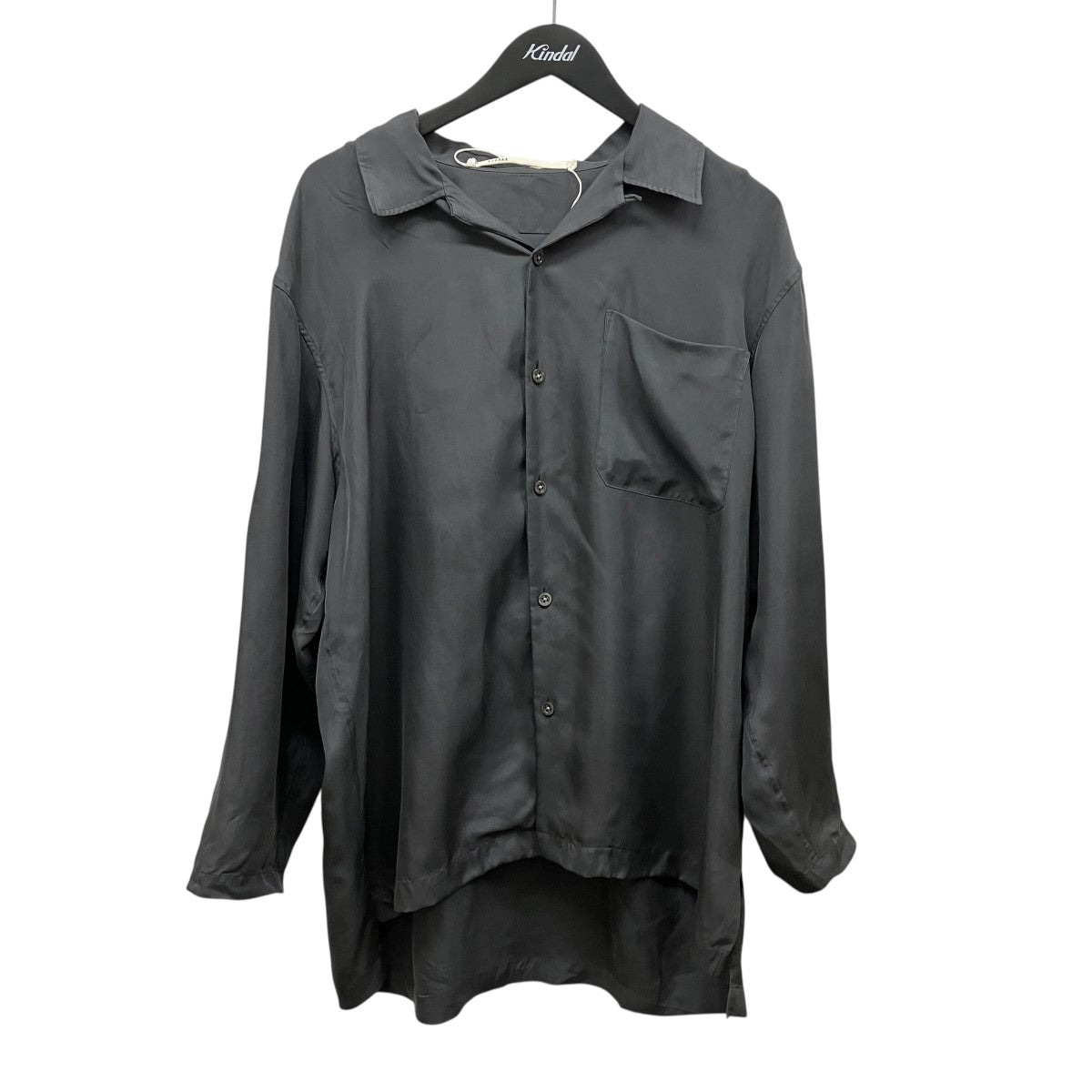 25SSWASHED SILK OPEN COLLAR SHIRTシルク長袖オープンカラーシャツTOH25SS-09