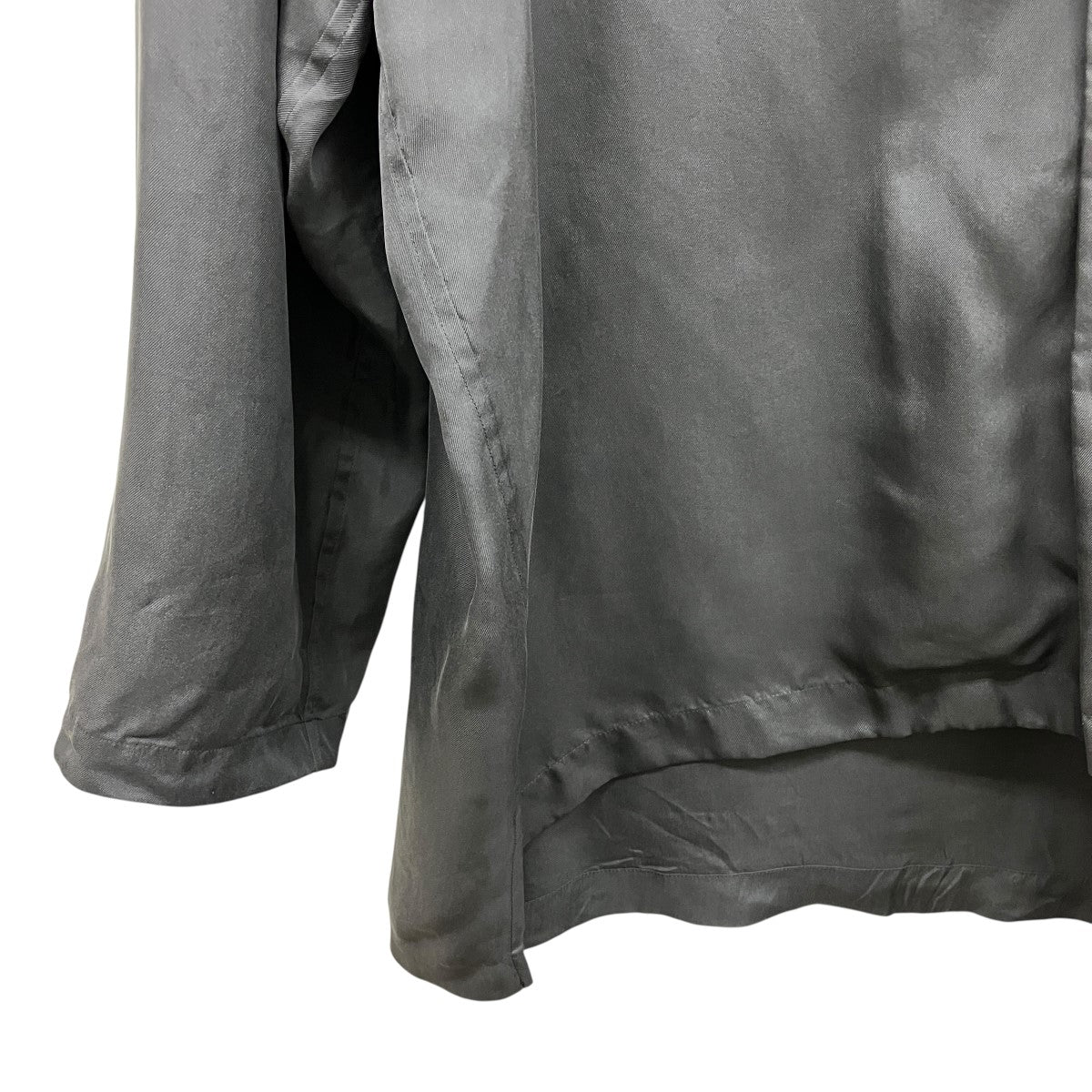 25SSWASHED SILK OPEN COLLAR SHIRTシルク長袖オープンカラーシャツTOH25SS-09