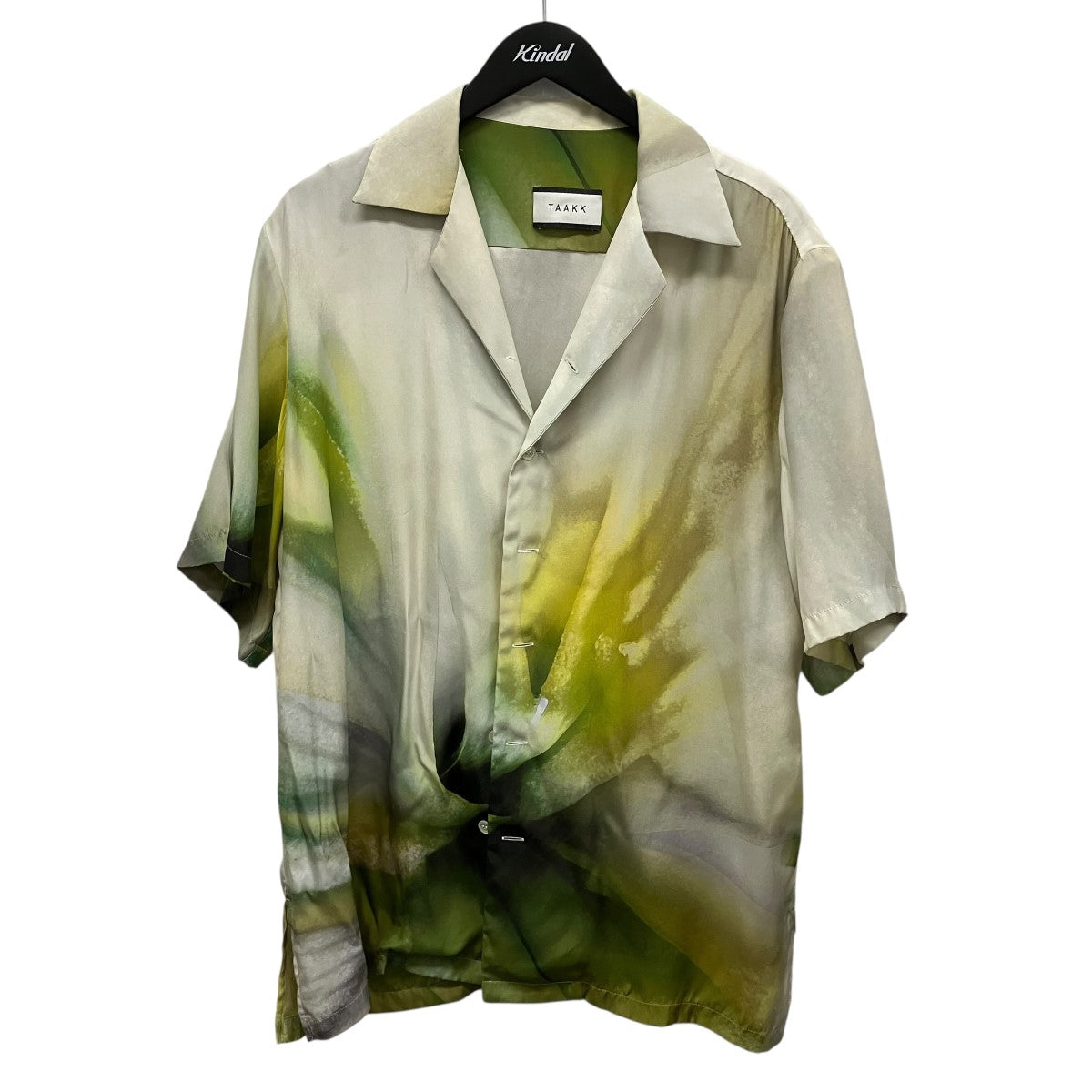 23SSSILK OPEN COLLAR SHIRTS総柄シルク半袖シャツTA23SS-SH035