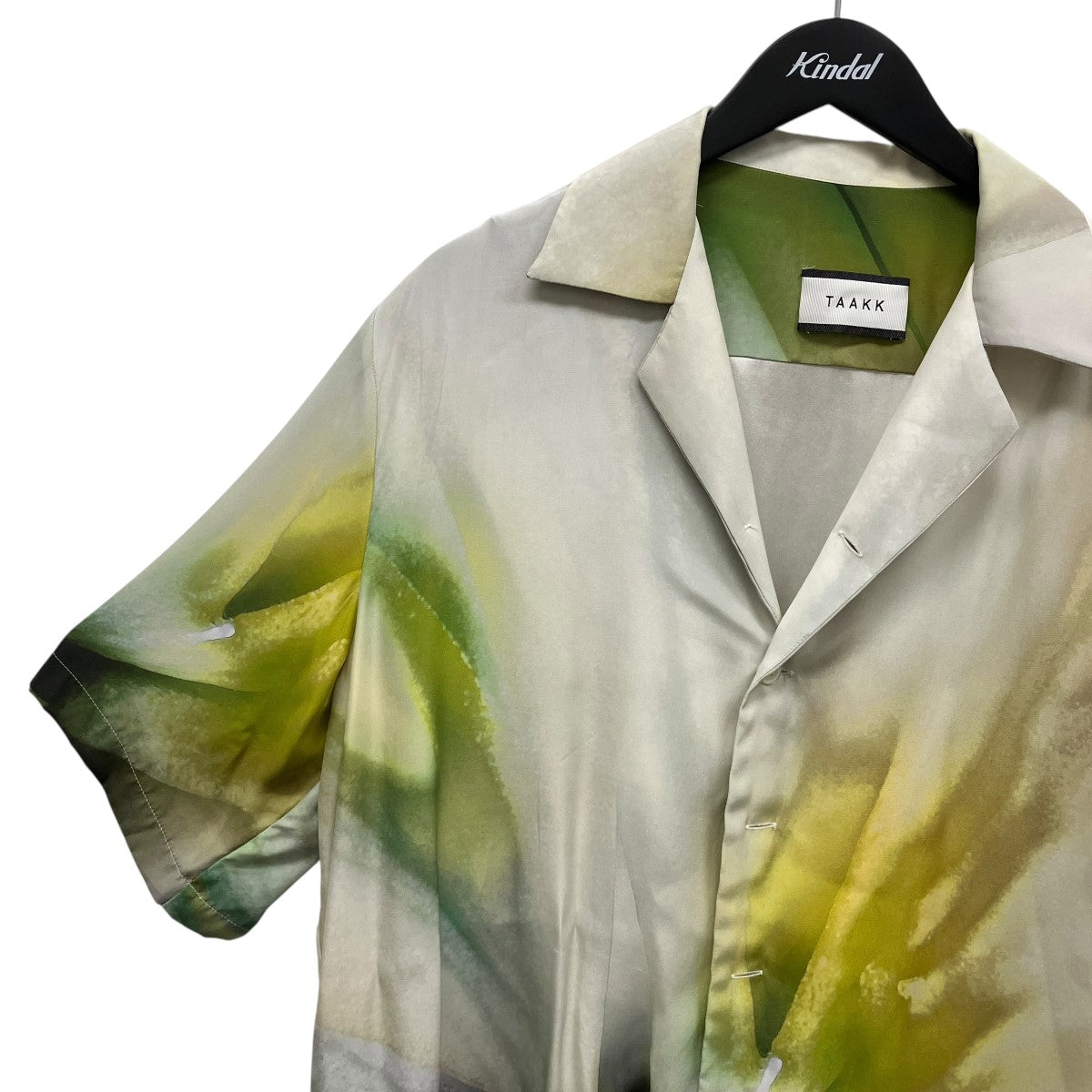 23SSSILK OPEN COLLAR SHIRTS総柄シルク半袖シャツTA23SS-SH035