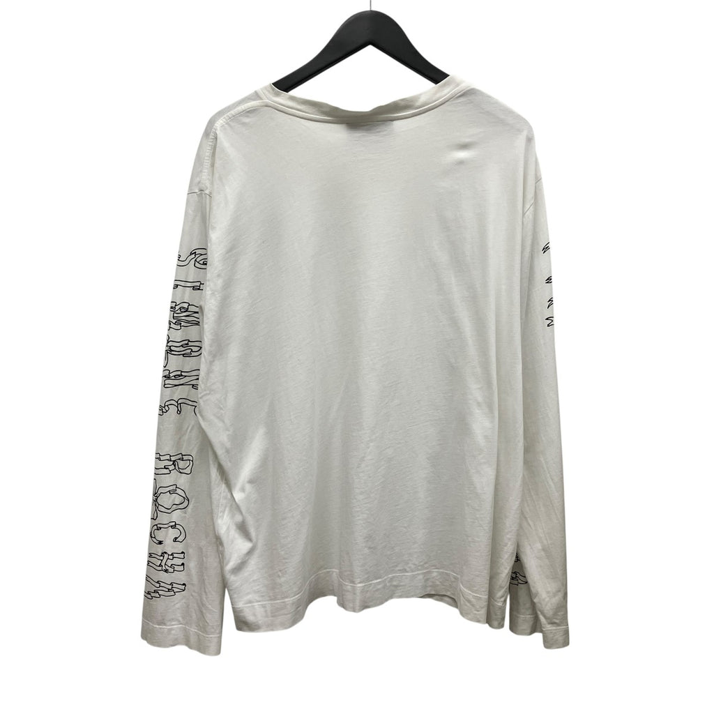 Simone Rocha(シモーネ ロシャ) LONG SLEEVE T-SHIRT W RIBBON LOGO P 