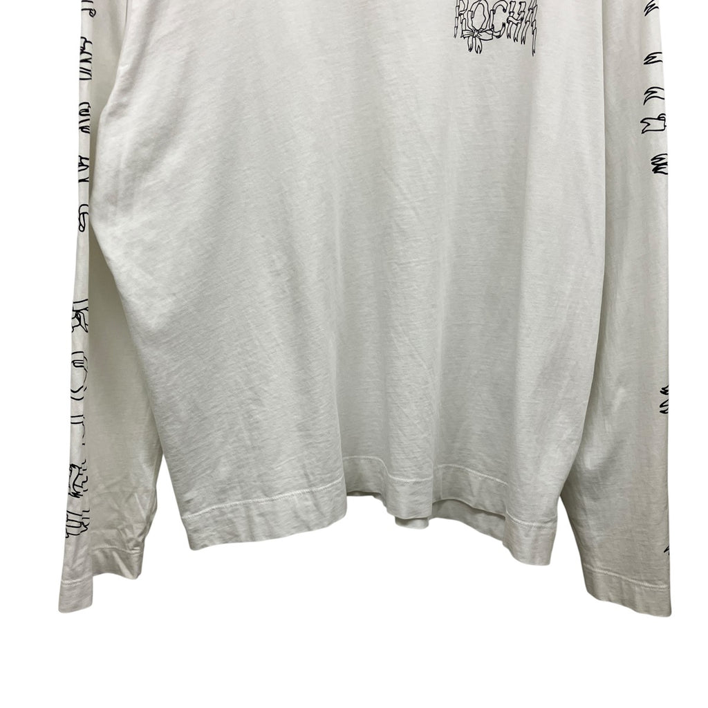Simone Rocha(シモーネ ロシャ) LONG SLEEVE T-SHIRT W RIBBON LOGO P 