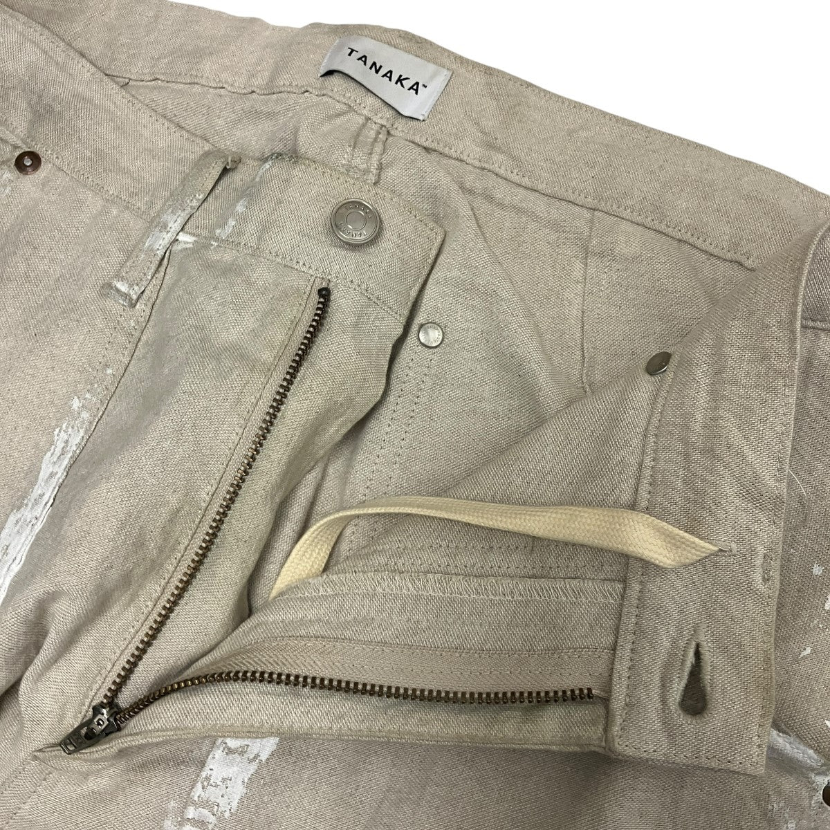 WORK JEAN TROUSERSペイントリネンパンツ