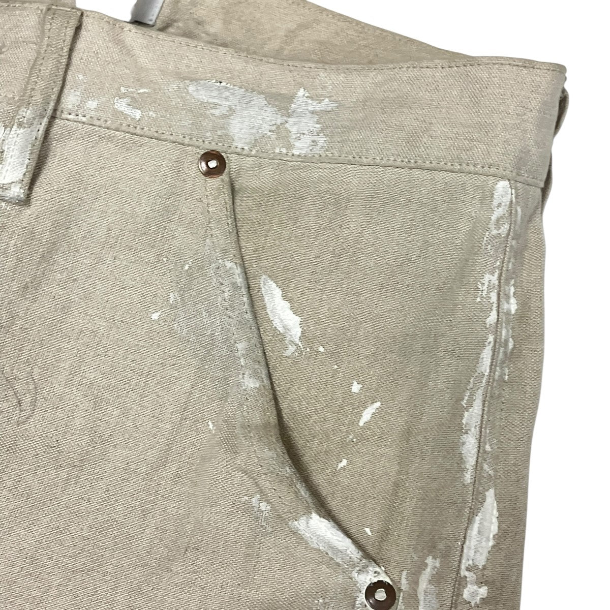 WORK JEAN TROUSERSペイントリネンパンツ