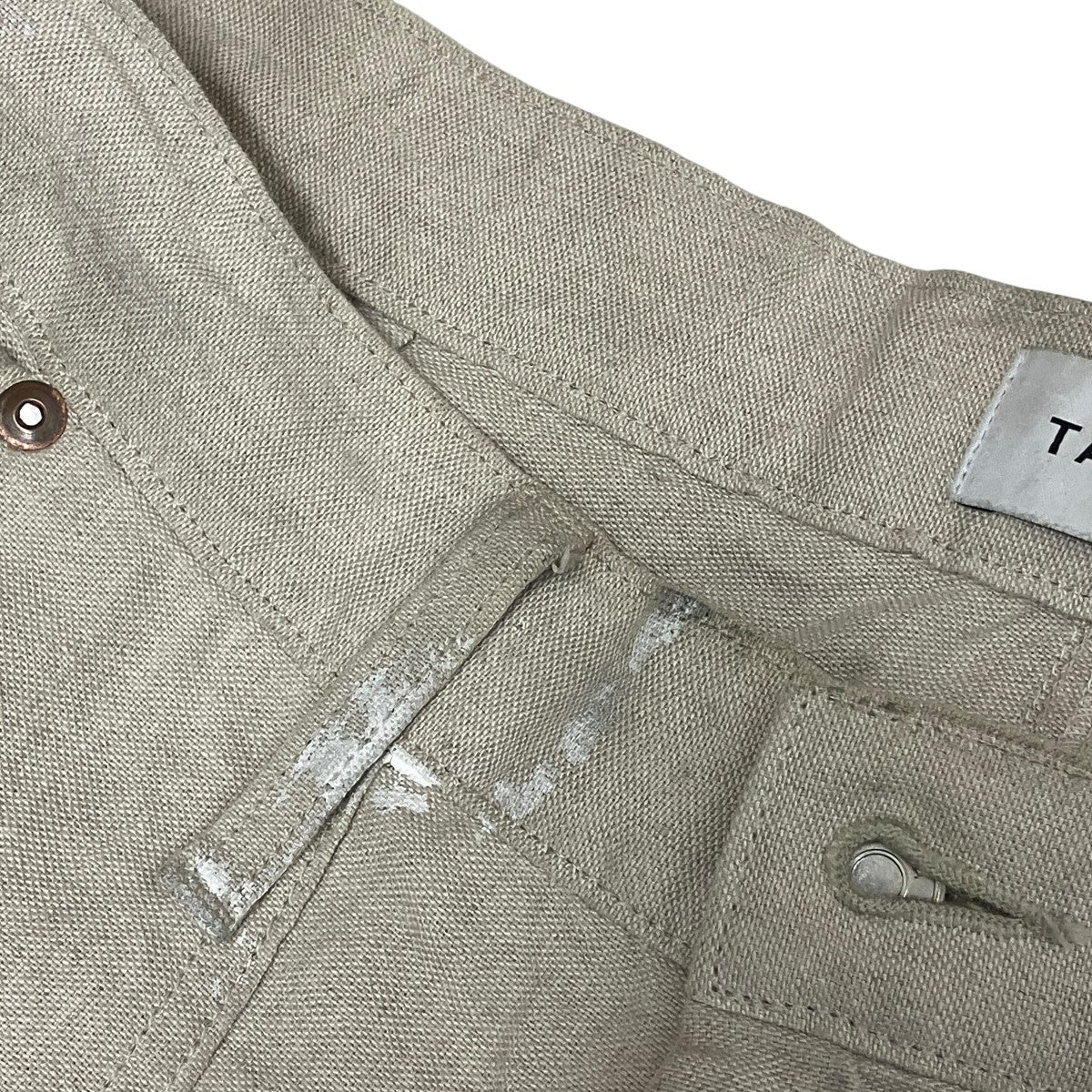 WORK JEAN TROUSERSペイントリネンパンツ