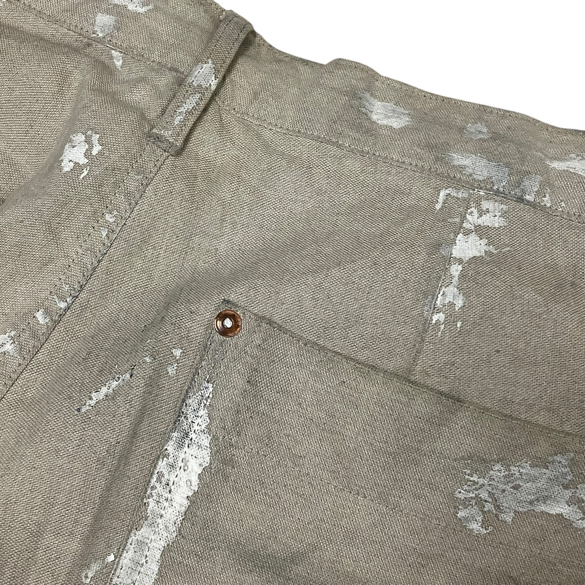 WORK JEAN TROUSERSペイントリネンパンツ