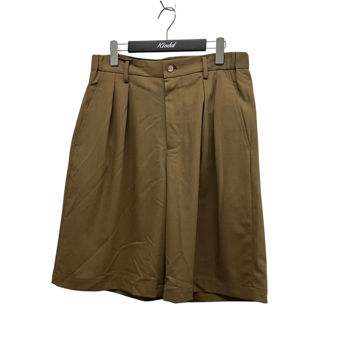 26SSTWO TUCKS WIDE SHORTSスラックスハーフパンツIH-26SS-P056-NDP