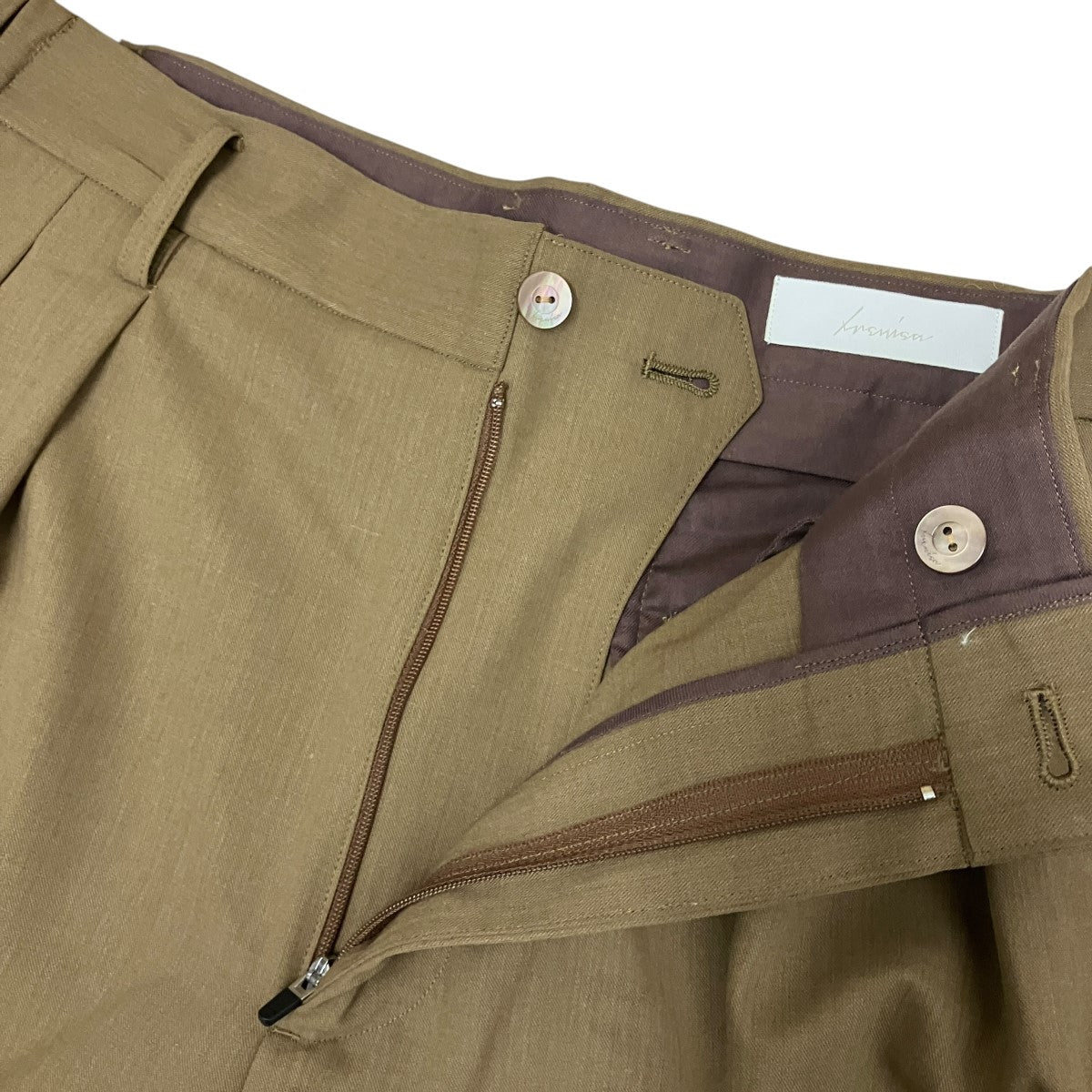 26SSTWO TUCKS WIDE SHORTSスラックスハーフパンツIH-26SS-P056-NDP