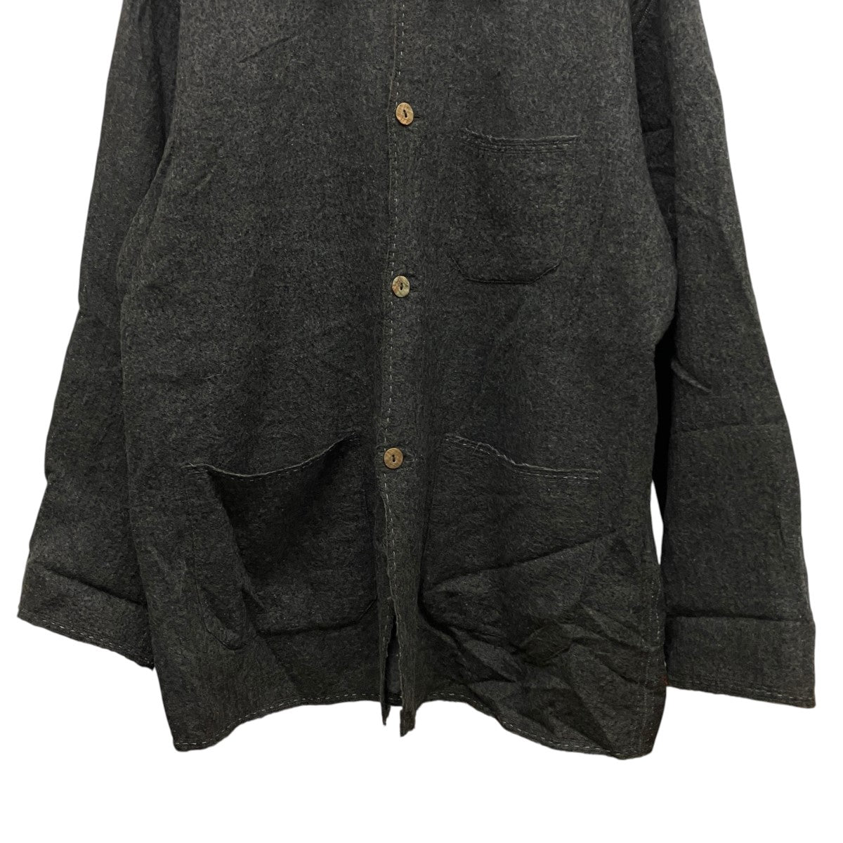 MAATEE＆SONS GUPTA WOOL W FACE COVERALLウールシャツジャケットMT5303-0606 古着・中古-4枚目のアイテム画像