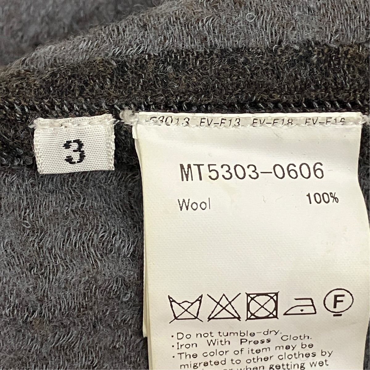 MAATEE＆SONS GUPTA WOOL W FACE COVERALLウールシャツジャケットMT5303-0606 古着・中古-6枚目のアイテム画像